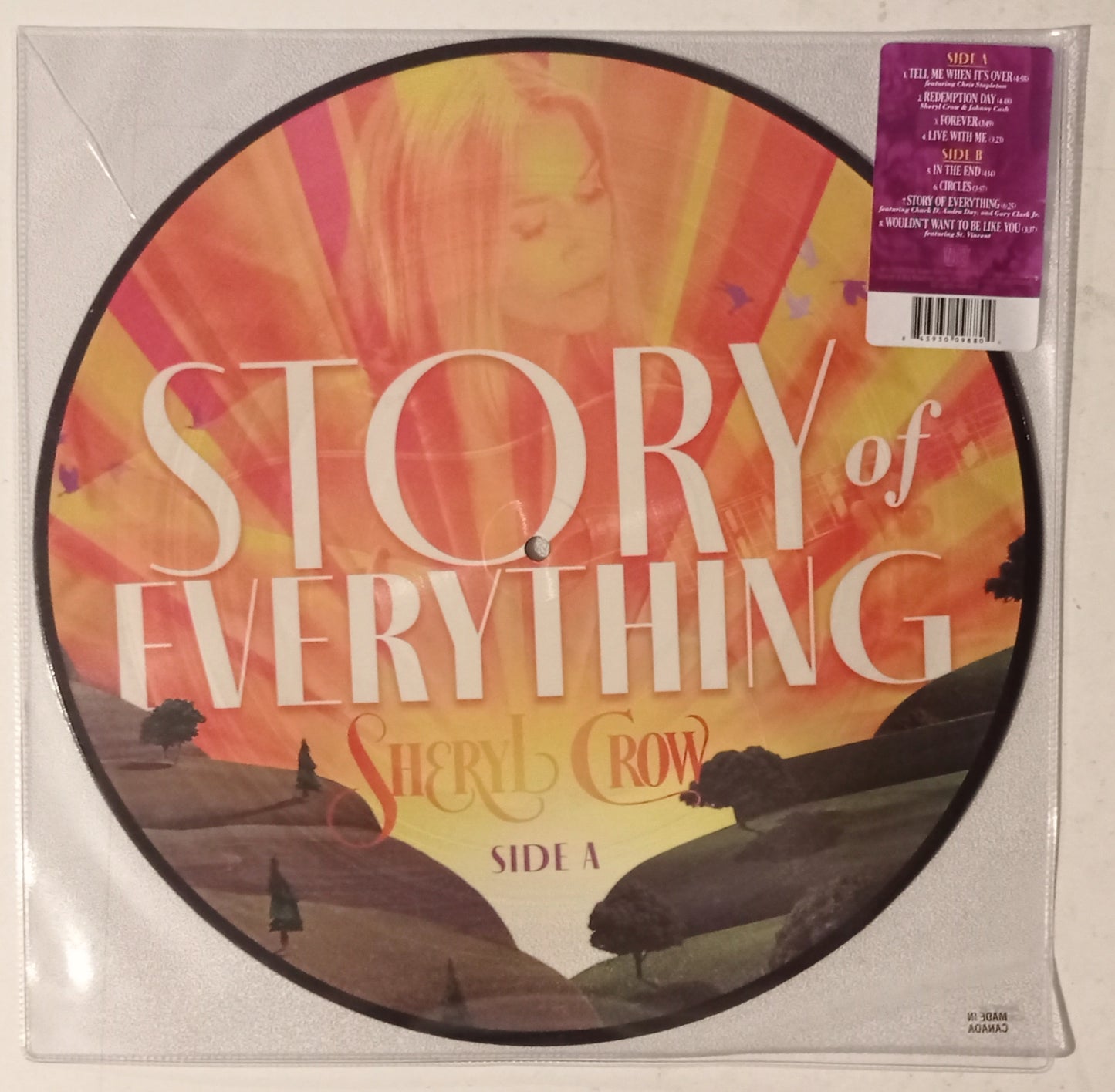 Sheryl Crow - Story Of Everything (Picture Disc - Importado Canadá - NOVO)
