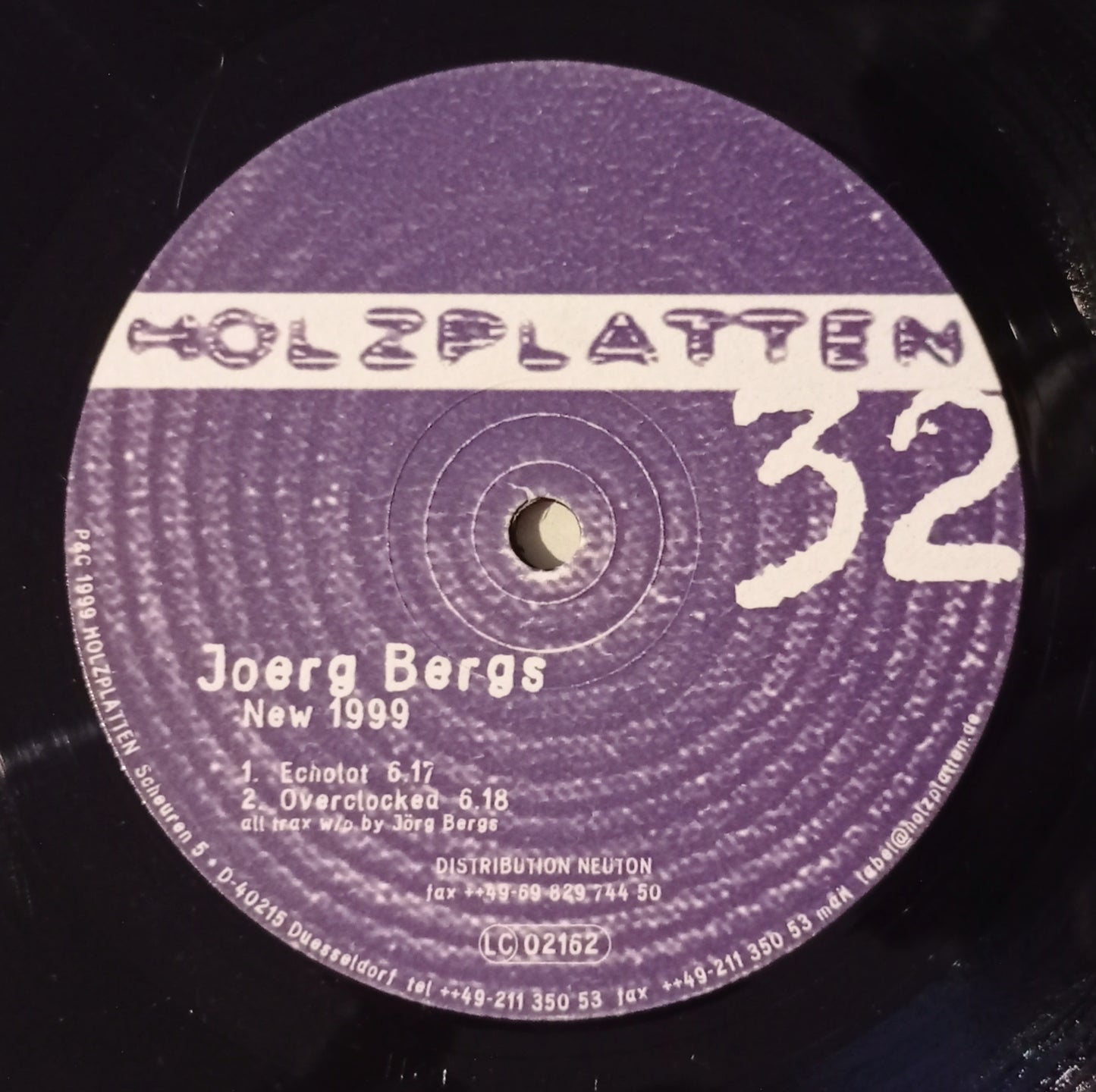 Joerg Bergs - New 1999 (Vinyl 12" - Importado Alemanha - USADO)
