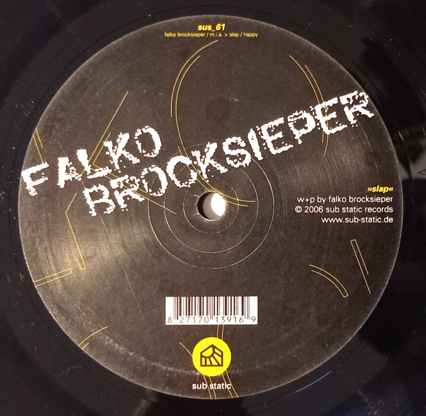 Falko Brocksieper / M.I.A. (Vinyl 12" - Importado Alemanha - USADO)