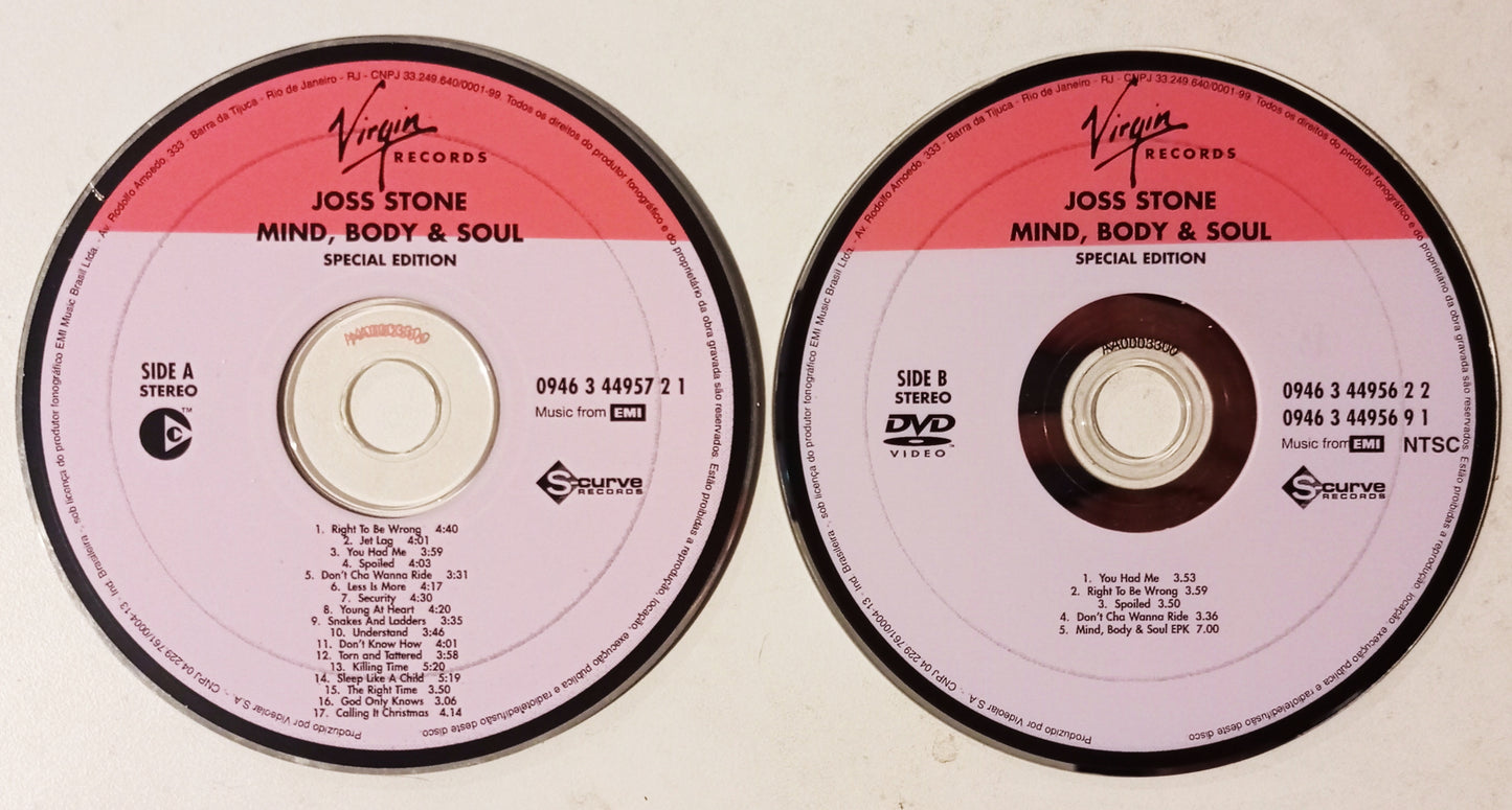 Joss Stone - Mind, Body & Soul (Special Edition) (CD + DVD - Nacional - USADO)