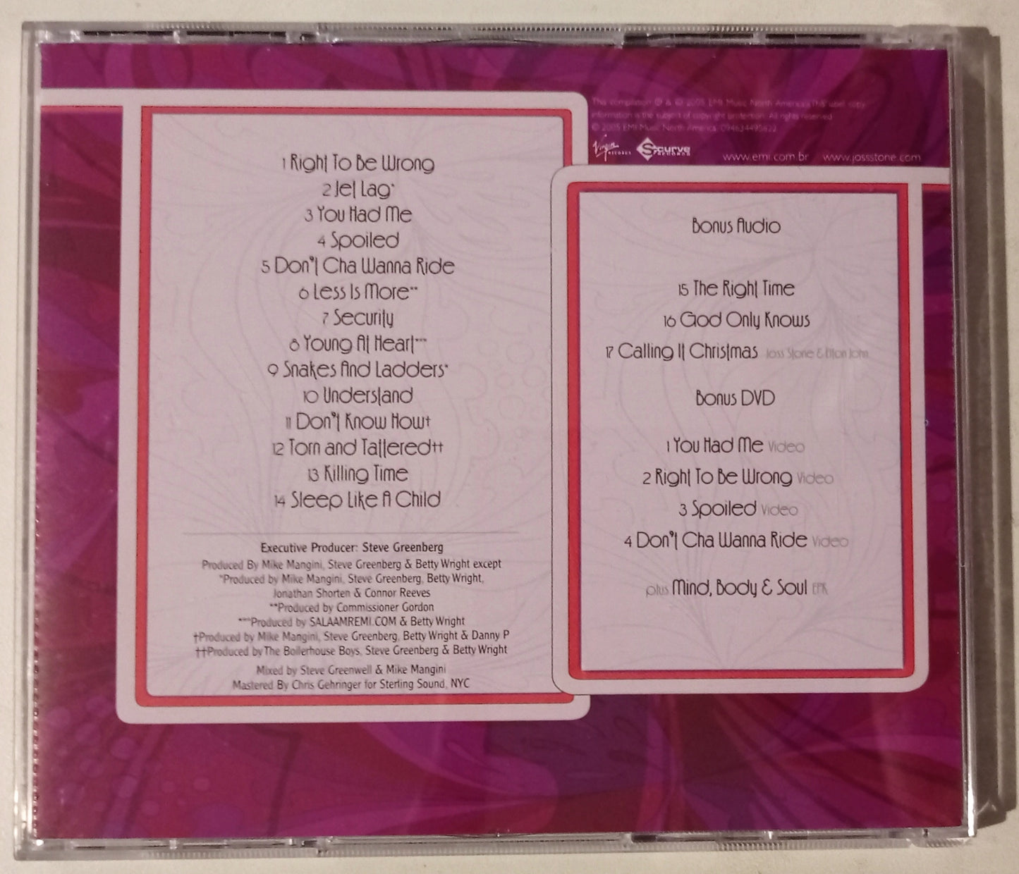 Joss Stone - Mind, Body & Soul (Special Edition) (CD + DVD - Nacional - USADO)