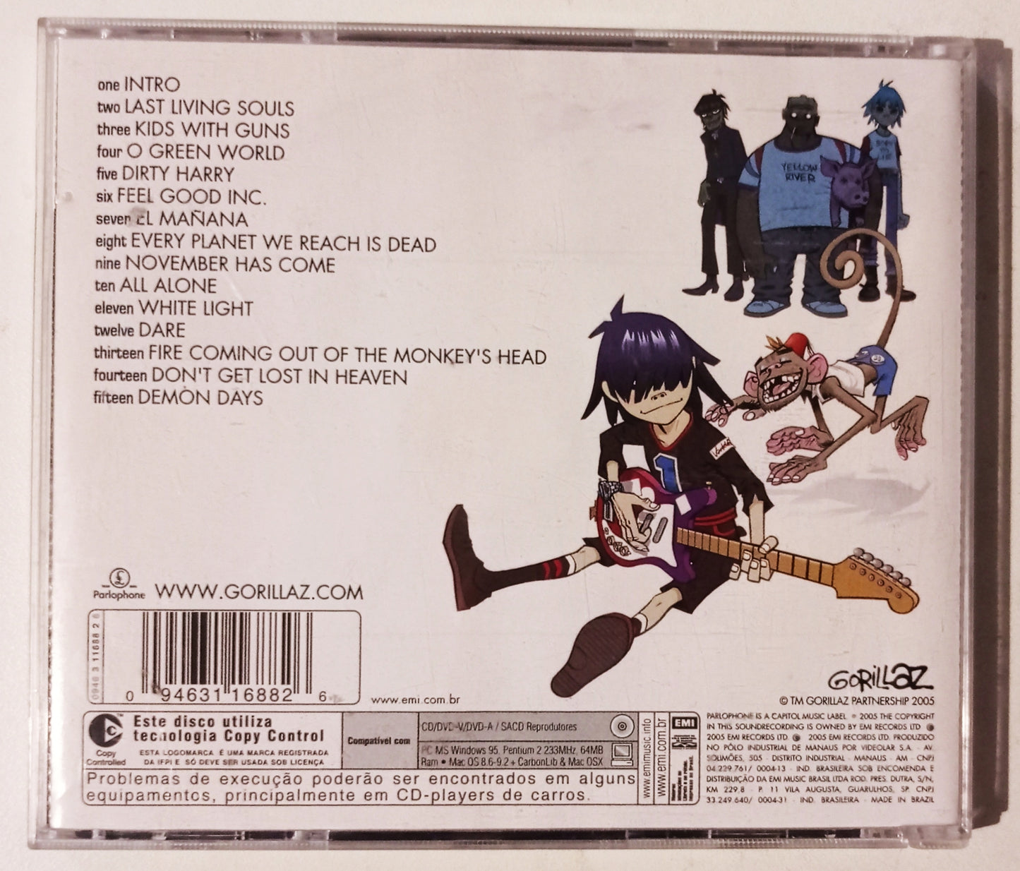 Gorillaz - Demon Days (CD - Nacional - USADO)