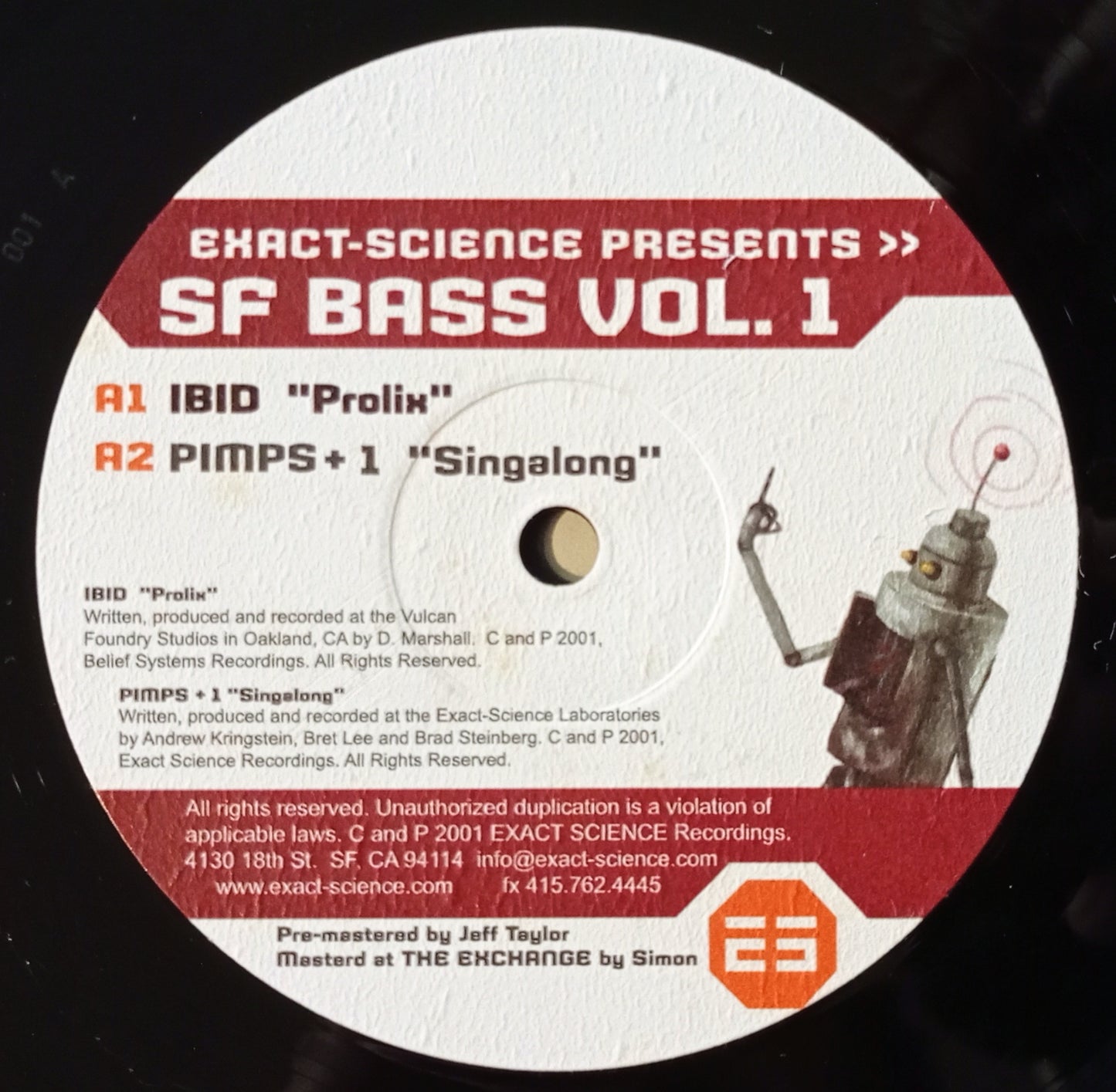 Vários - EXACT-SCIENCE Presents >> SF Bass Vol. 1 (Vinyl 12" - Importado USA - USADO)