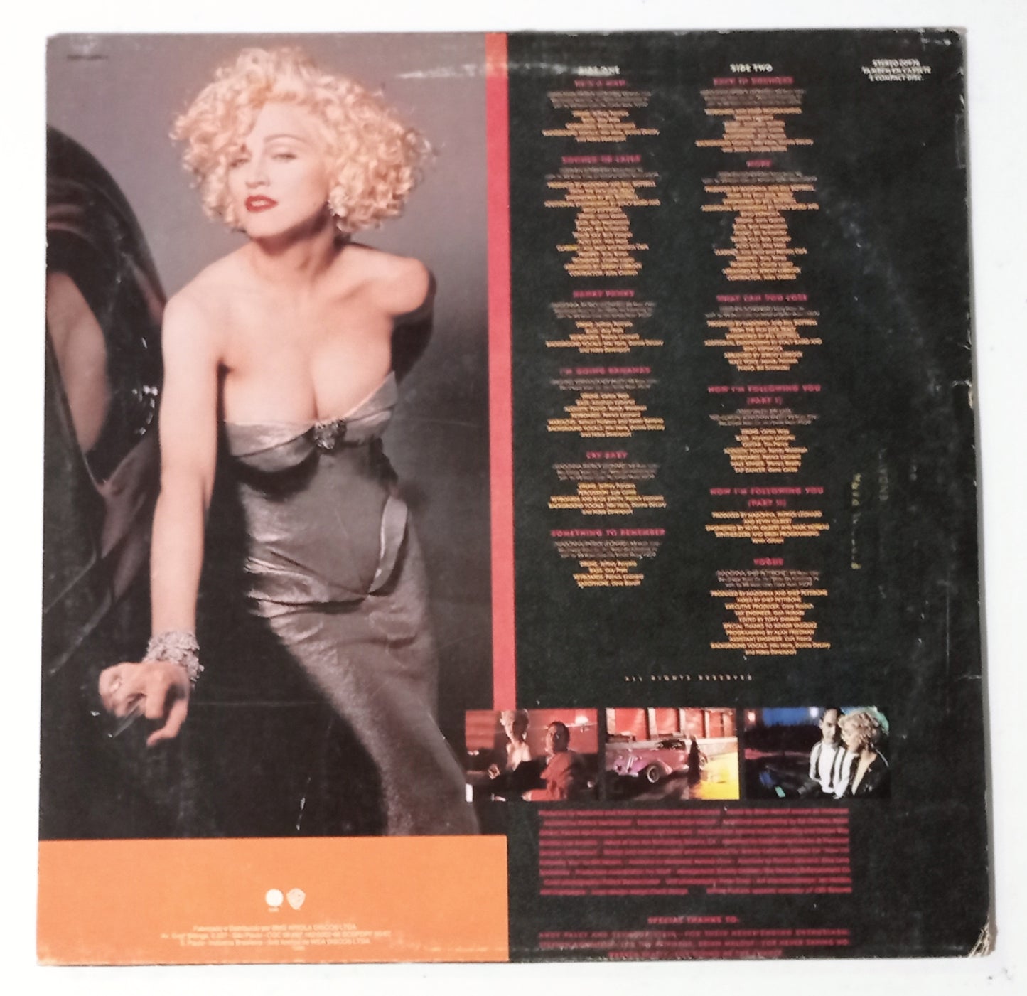 Madonna - I'm Breathless (Music From And Inspired By The Film Dick Tracy) (LP Nacional Usado)