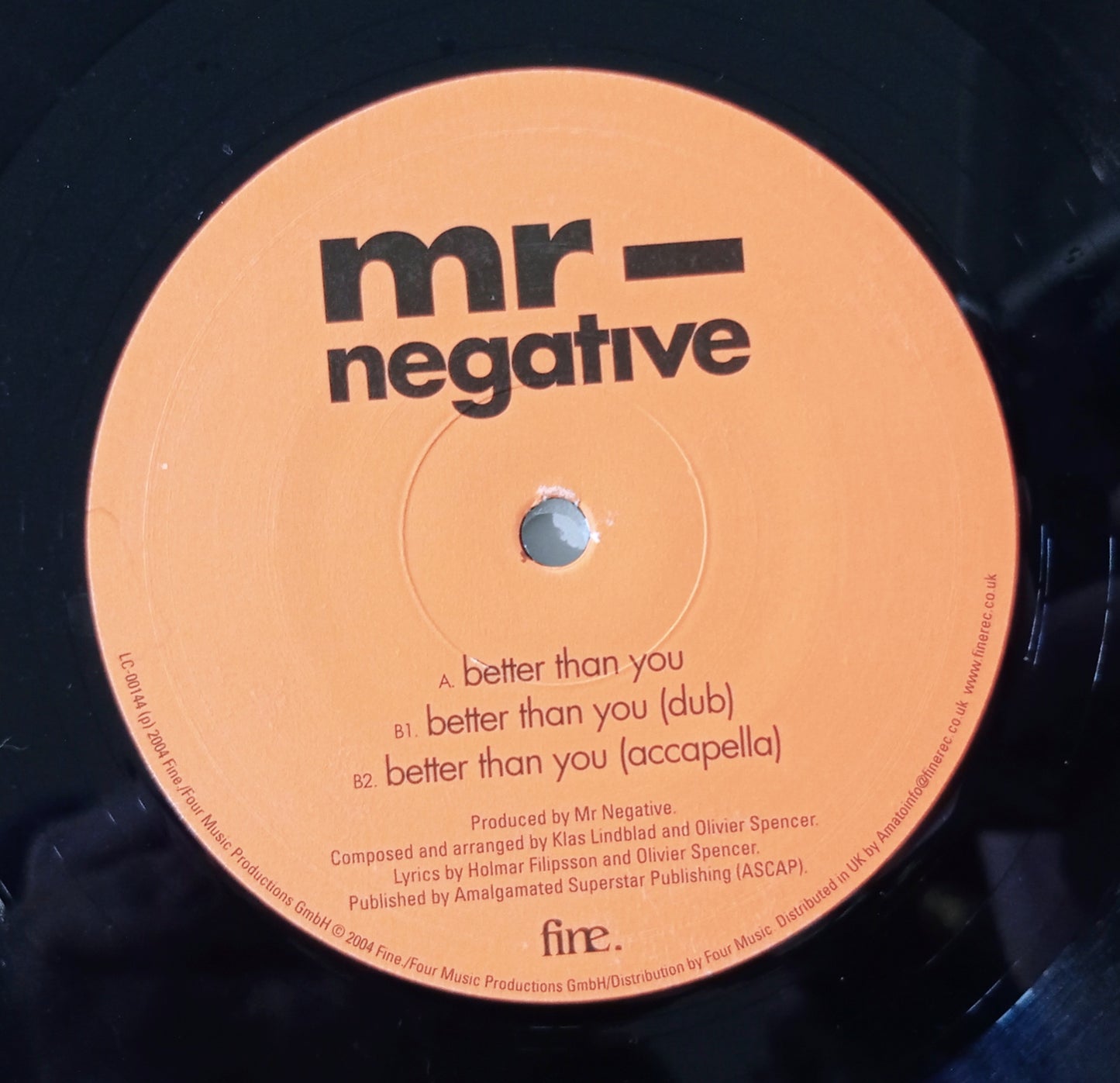 Mr. Negative - Better Than You (Vinyl 12" Importado Reino Unido - Usado)