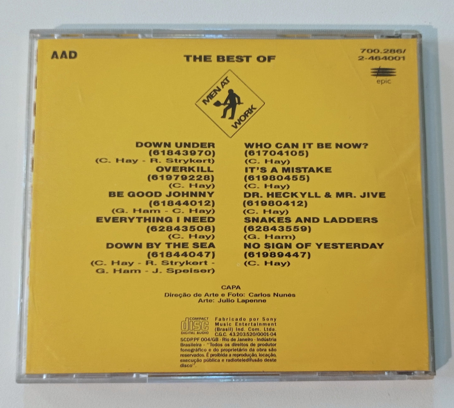 Men At Work - The Best Of Men At Work (CD Nacional - Usado)