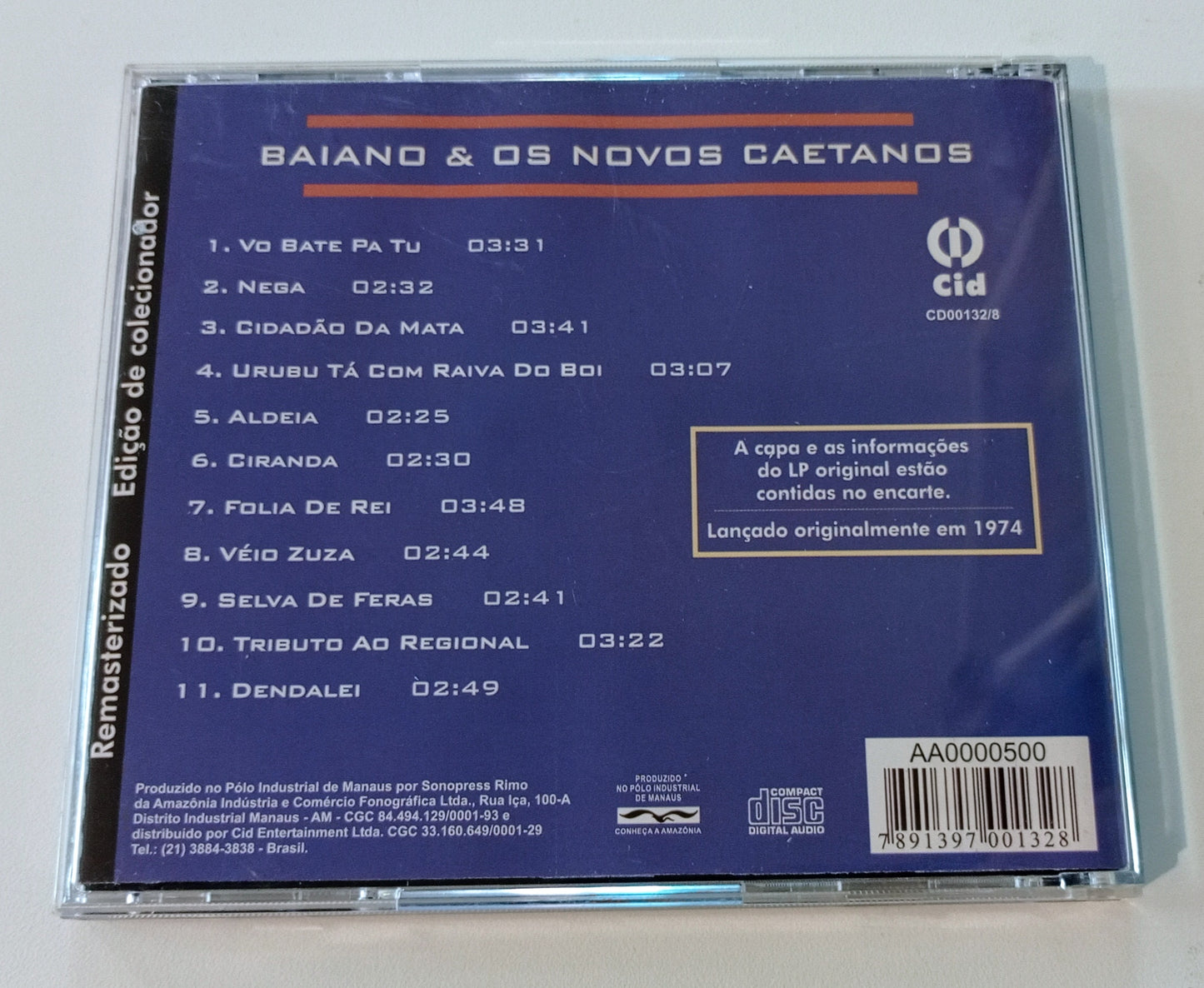 Baiano & Os Novos Caetanos - Baiano & Os Novos Caetanos (CD Nacional - Usado)