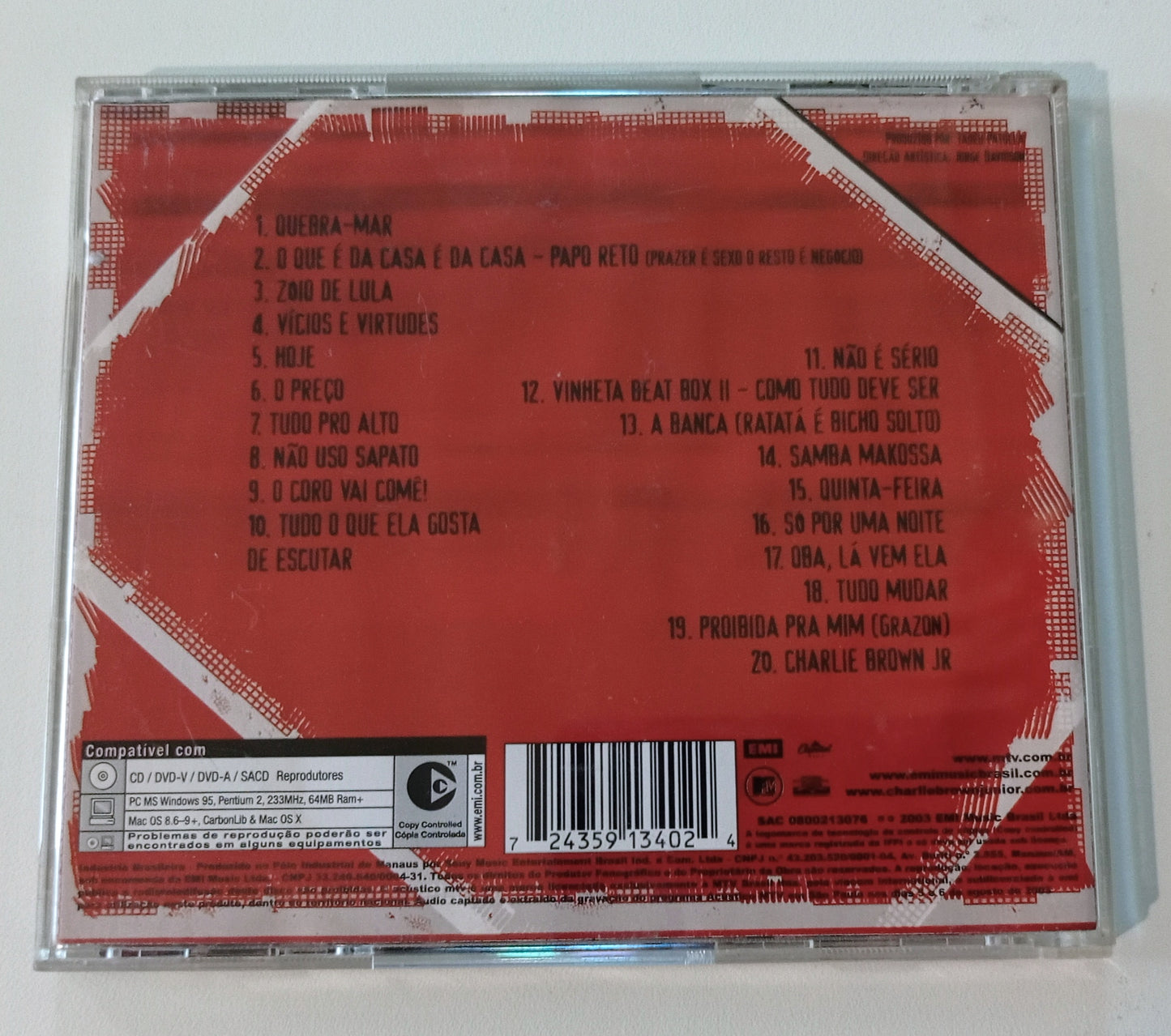 Charlie Brown Jr. - Acústico MTV (CD Nacional - Usado)