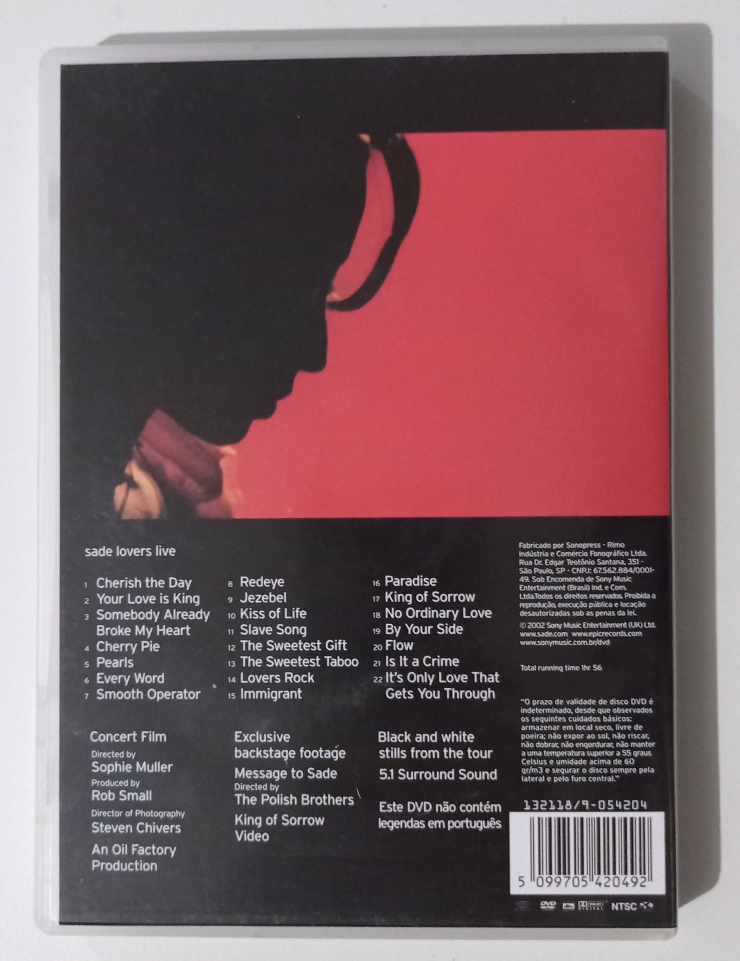 Sade - Lovers Live (DVD Nacional - Usado)