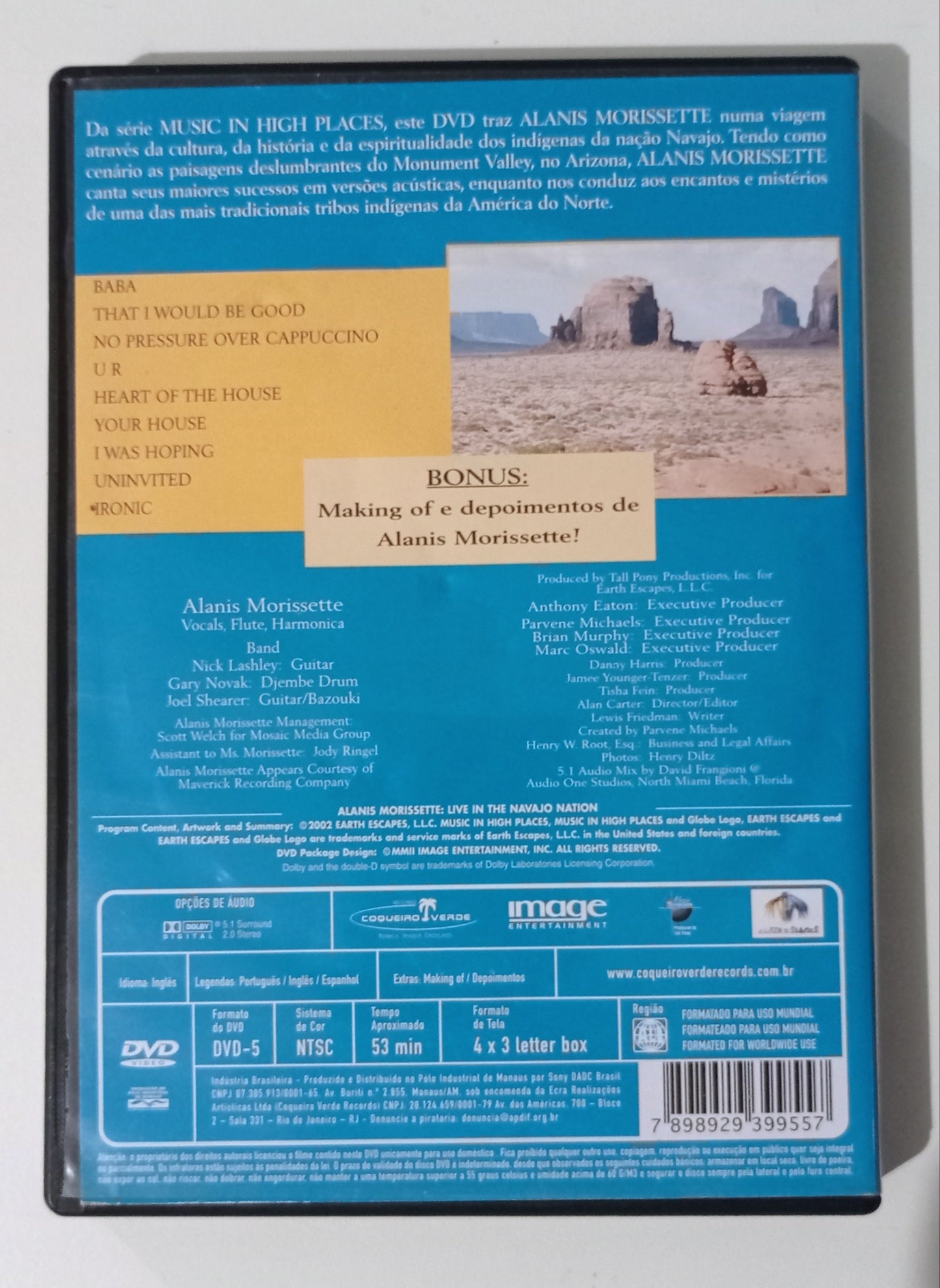 Alanis Morissette - Live in the Navajo Nation (DVD Nacional - Usado)