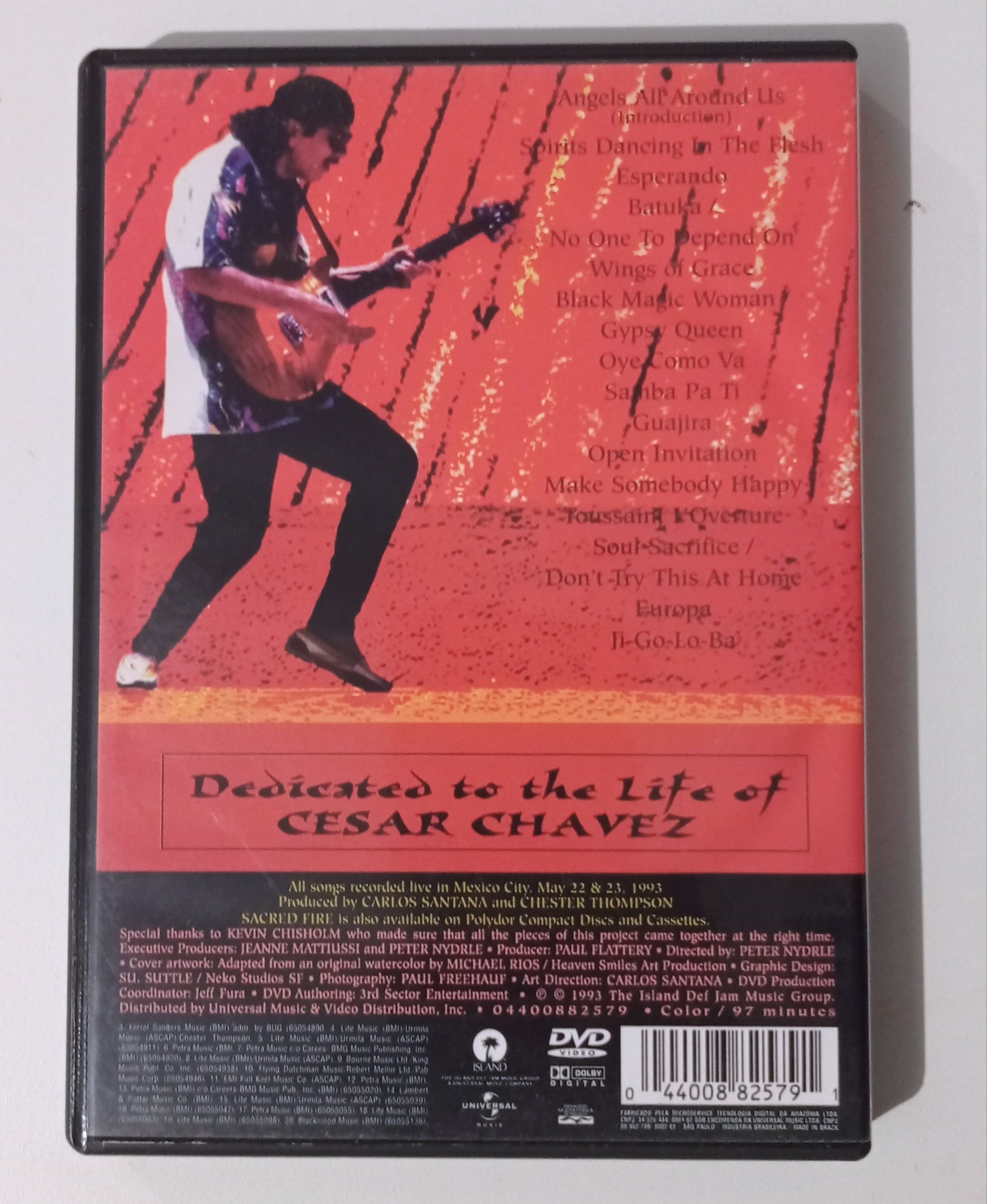 Santana - Sacred Fire Live in Mexico (DVD Nacional - Usado)