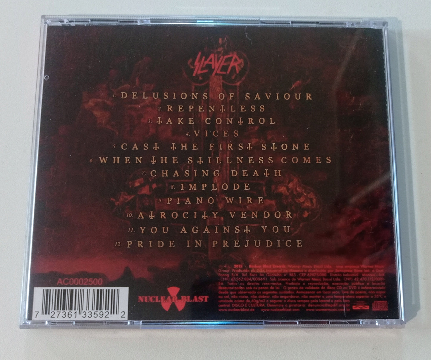 Slayer - Repentless (CD Nacional - Usado)