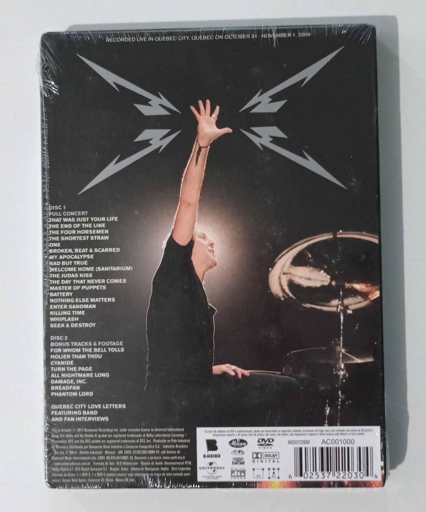 Metallica - Quebec Magnetic (2 x DVD Nacional LACRADO)