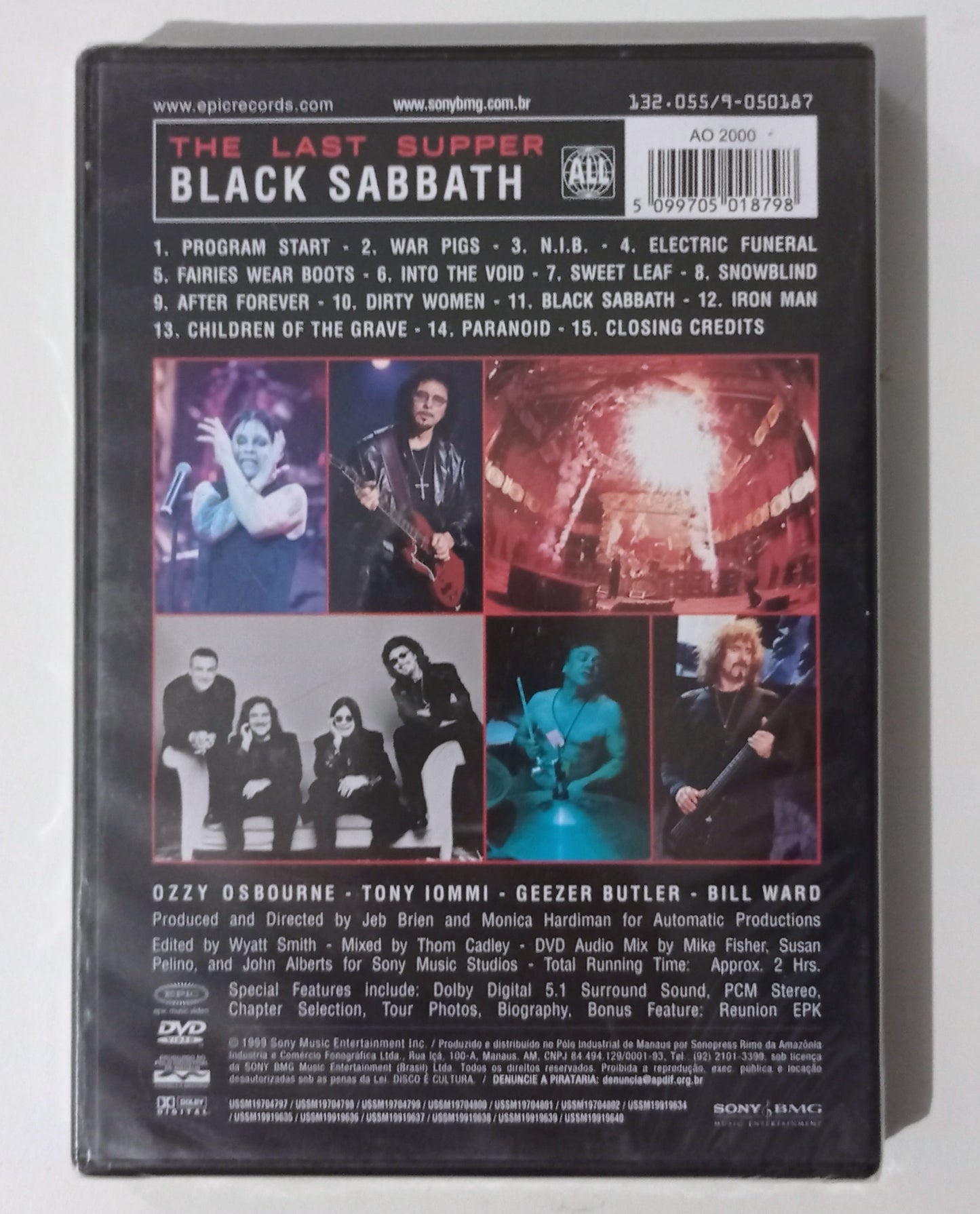 Black Sabbath - The Last Supper (DVD Nacional - LACRADO)