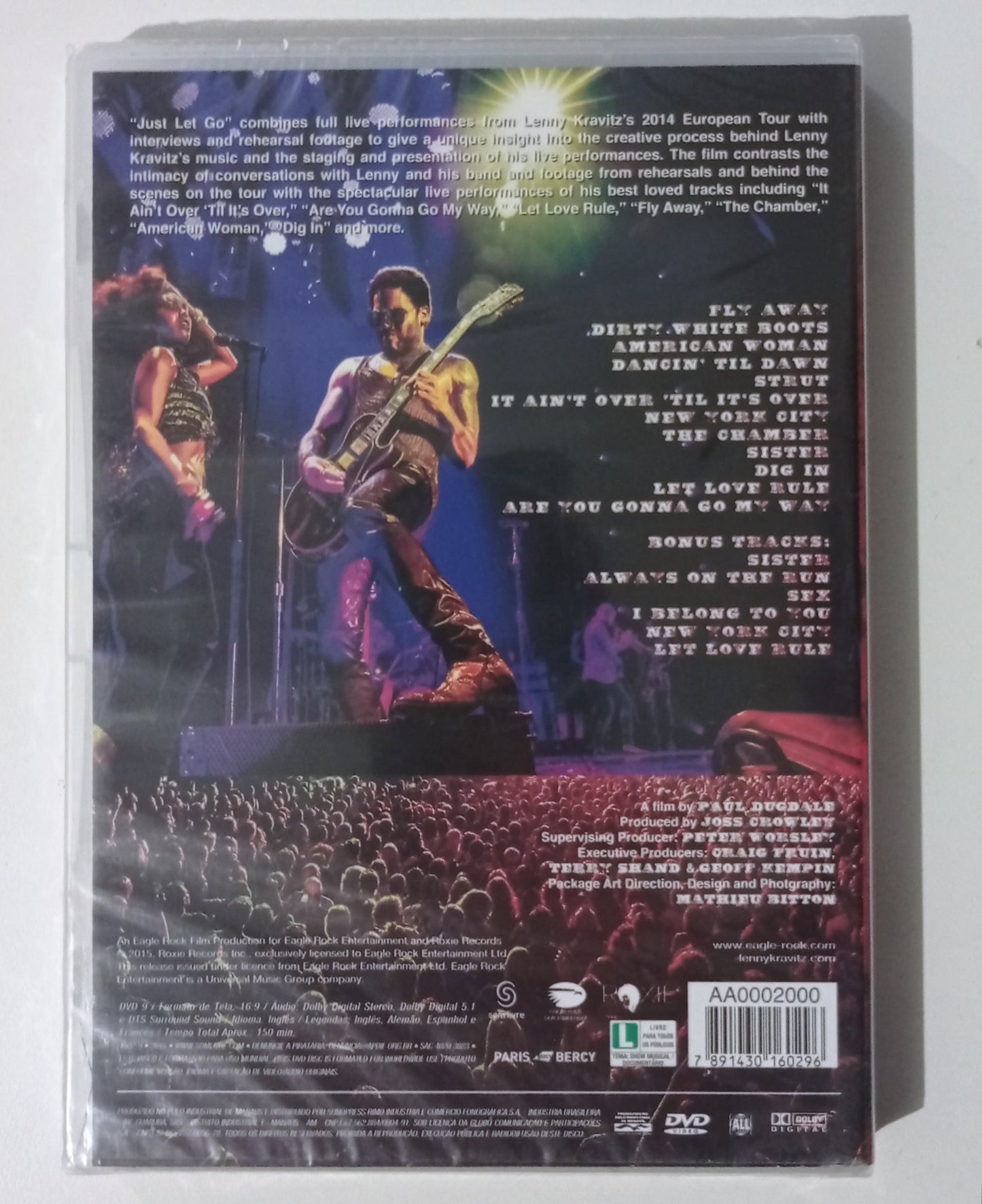 Lenny Kravitz - Just Let Go (DVD Nacional LACRADO)