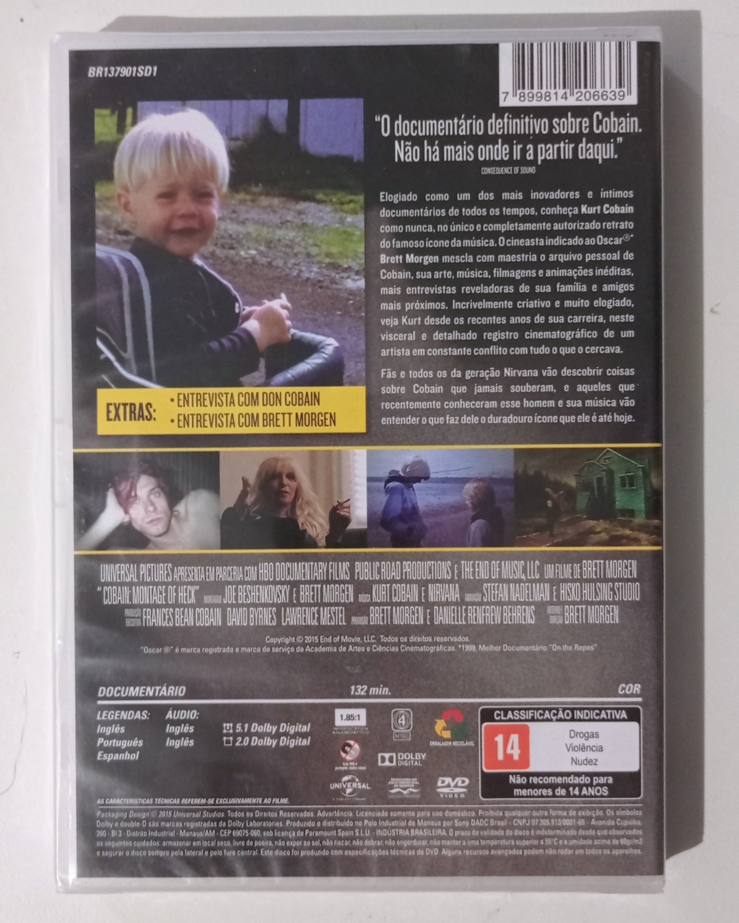 Cobain Montage of Heck - A Film of Brett Morgen (DVD Nacional LACRADO)
