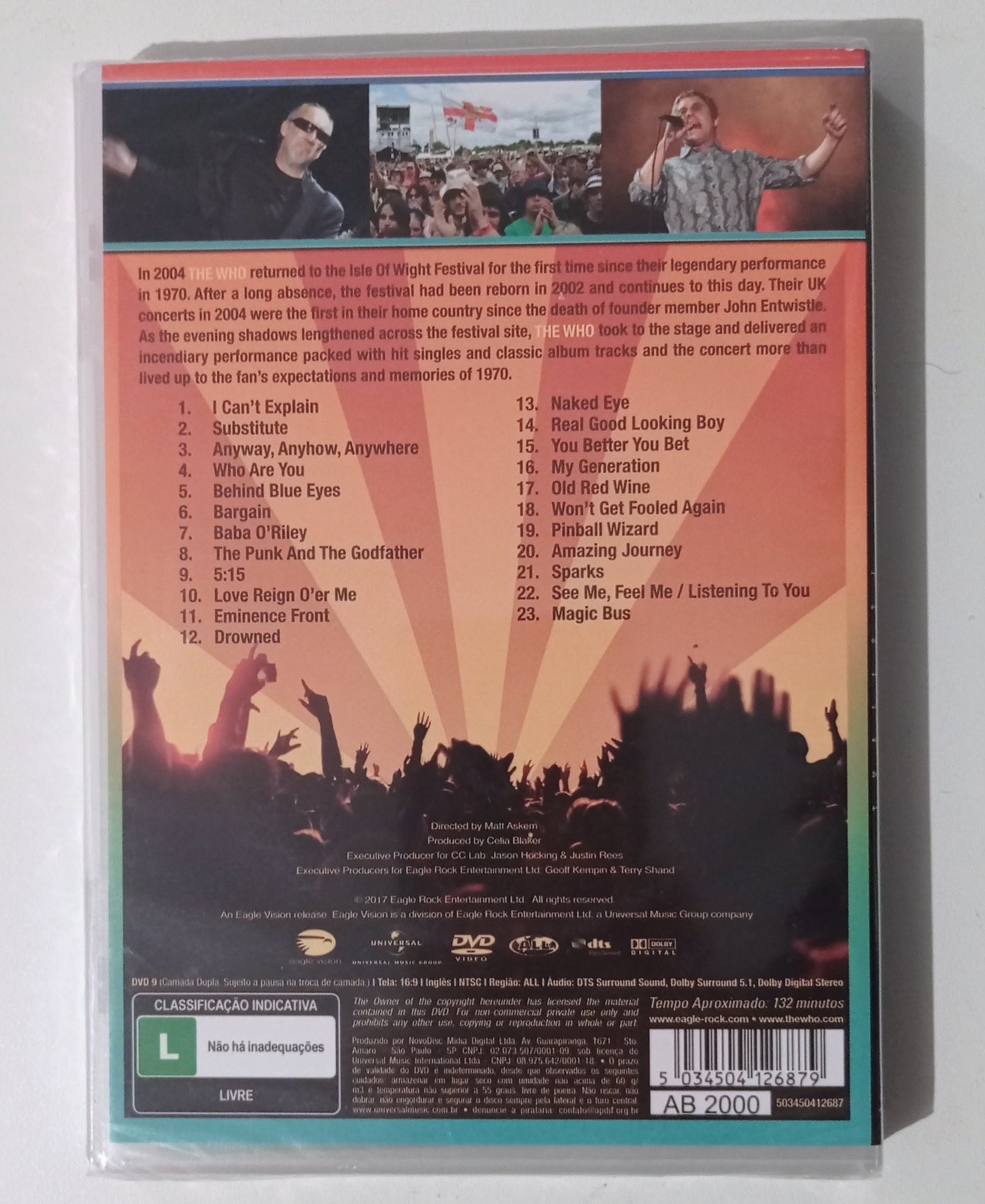 The Who - Live at the Isle of Wight 2004 Festival (DVD Nacional LACRADO)