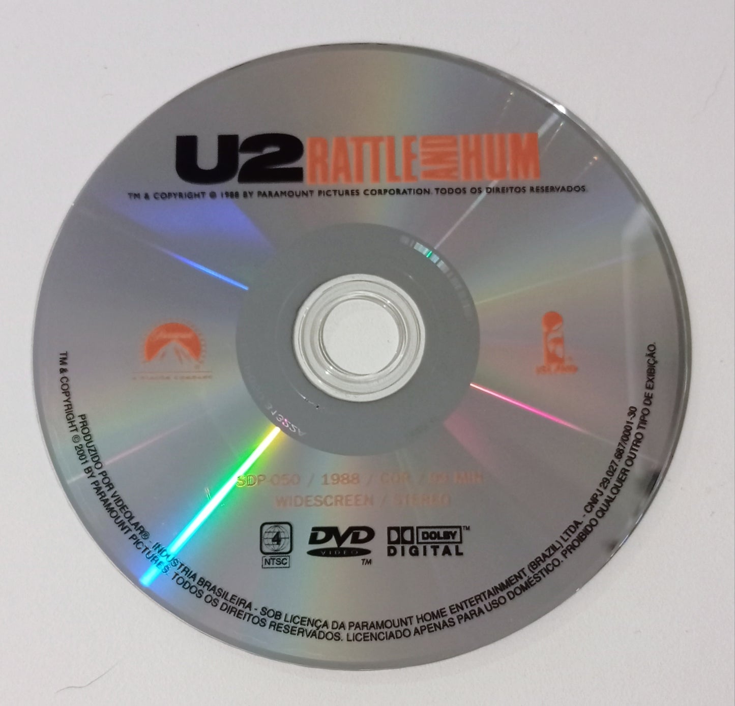 U2 - Rattle and Hum (DVD Nacional - Usado)