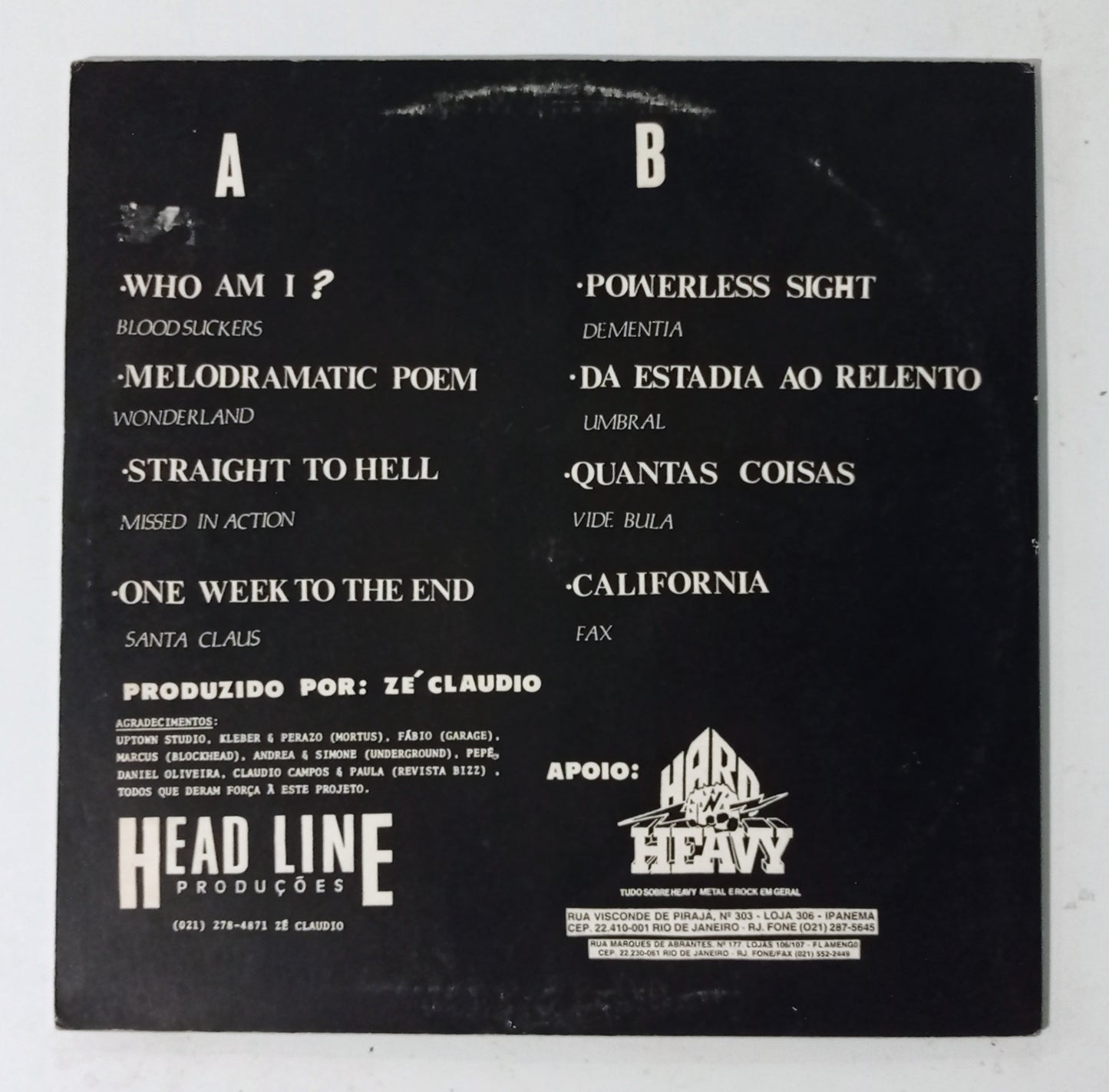 Head Line 2 Colection - Coletânea (LP Nacional - usado)