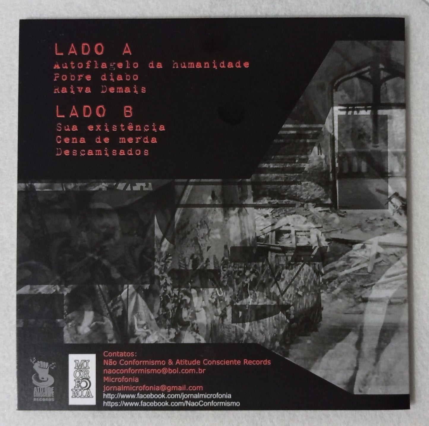 Não Conformismo - Autoflagelo Da Humanidade (Vinil 7" Nacional - NOVO)