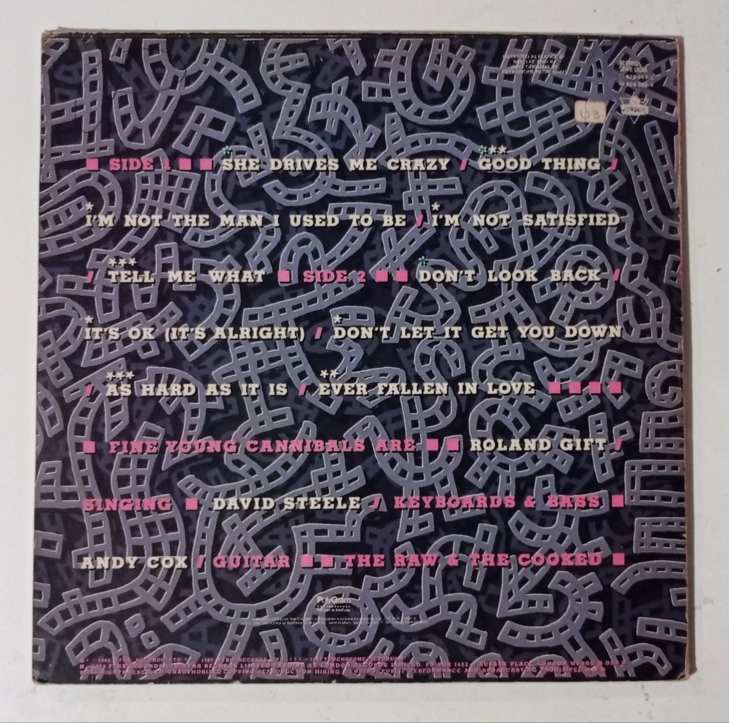 Fine Young Cannibals - he Raw & The Cooked (LP Nacional - Usado)