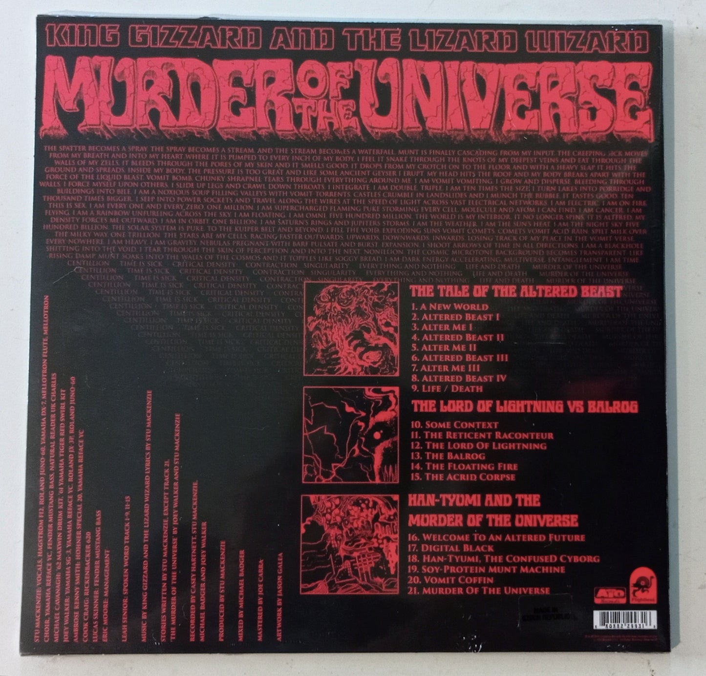 King Gizzard and the Wizard - Murder Of The Universe (LP Republica Tcheca - LACRADO)
