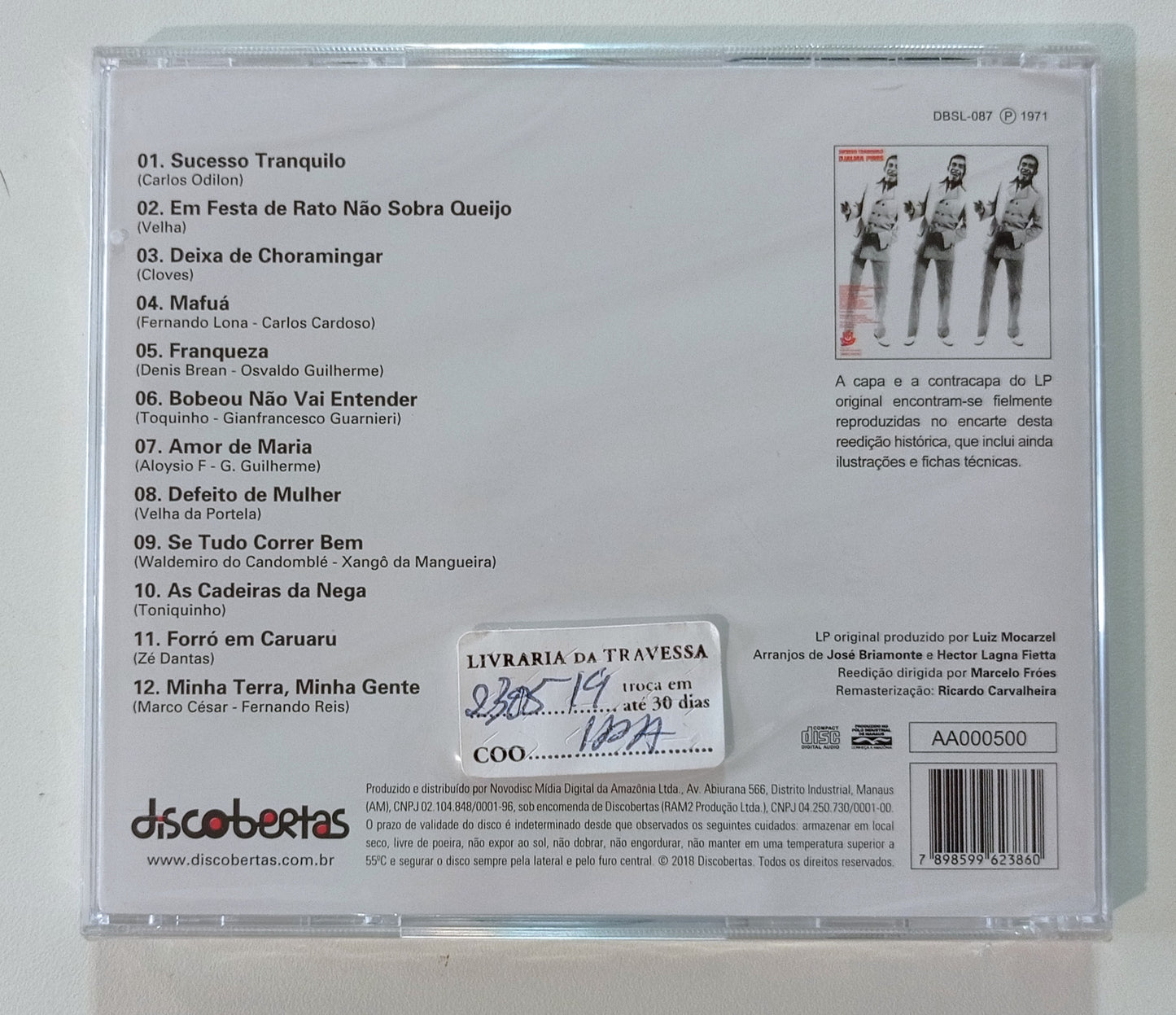 Djalma Pires - Sucesso Tranquilo (CD Nacional - LACRADO)