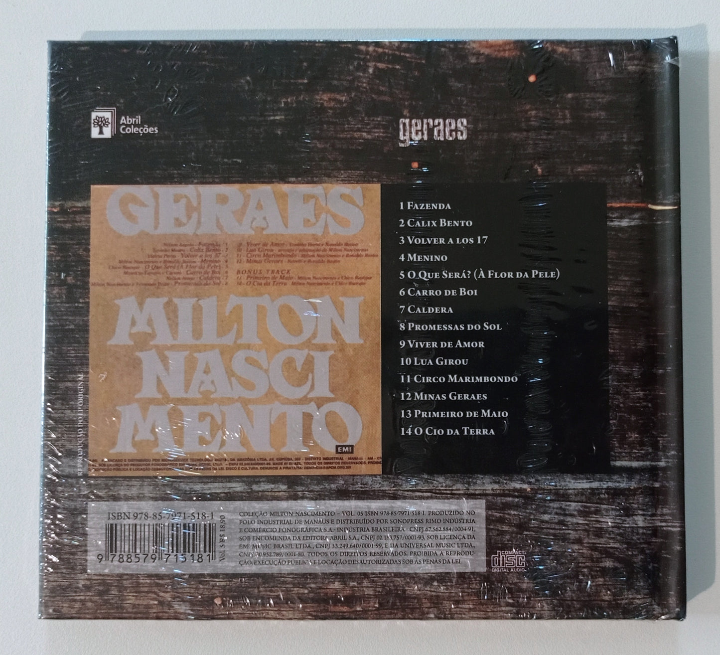 Milton Nascimento - Geraes (CD Digibook Nacional LACRADO)