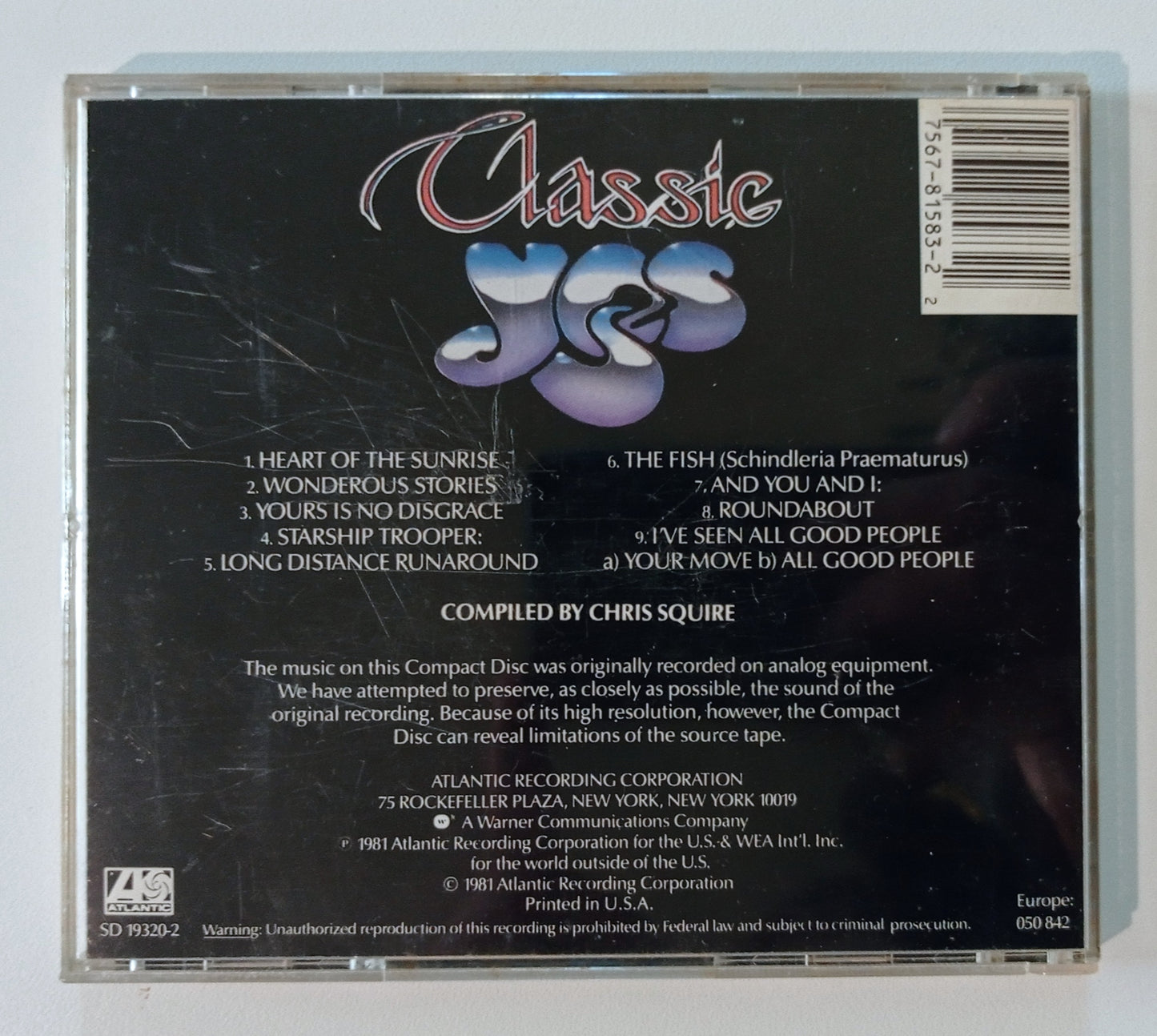 Yes - Classic Yes (CD USA - Usado)