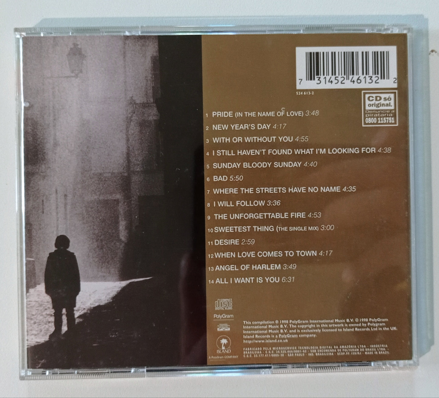 U2 - The Best Of 1980 - 1990 (CD Nacional - Usado)