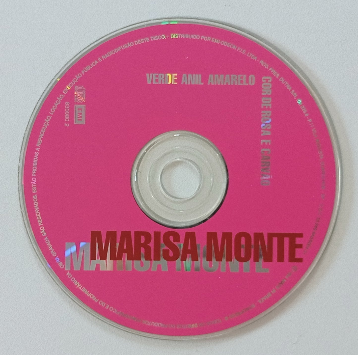 Marisa Monte - Verde Anil Amarelo Cor De Rosa E Carvão (CD Nacional - Usado)