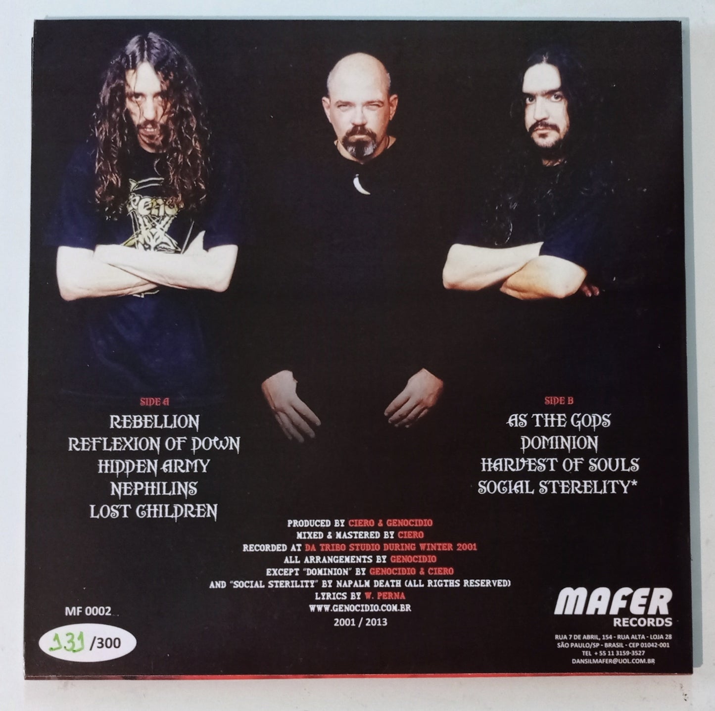 Genocidio - Rebellion (LP DOURADO - Nacional - NOVO)