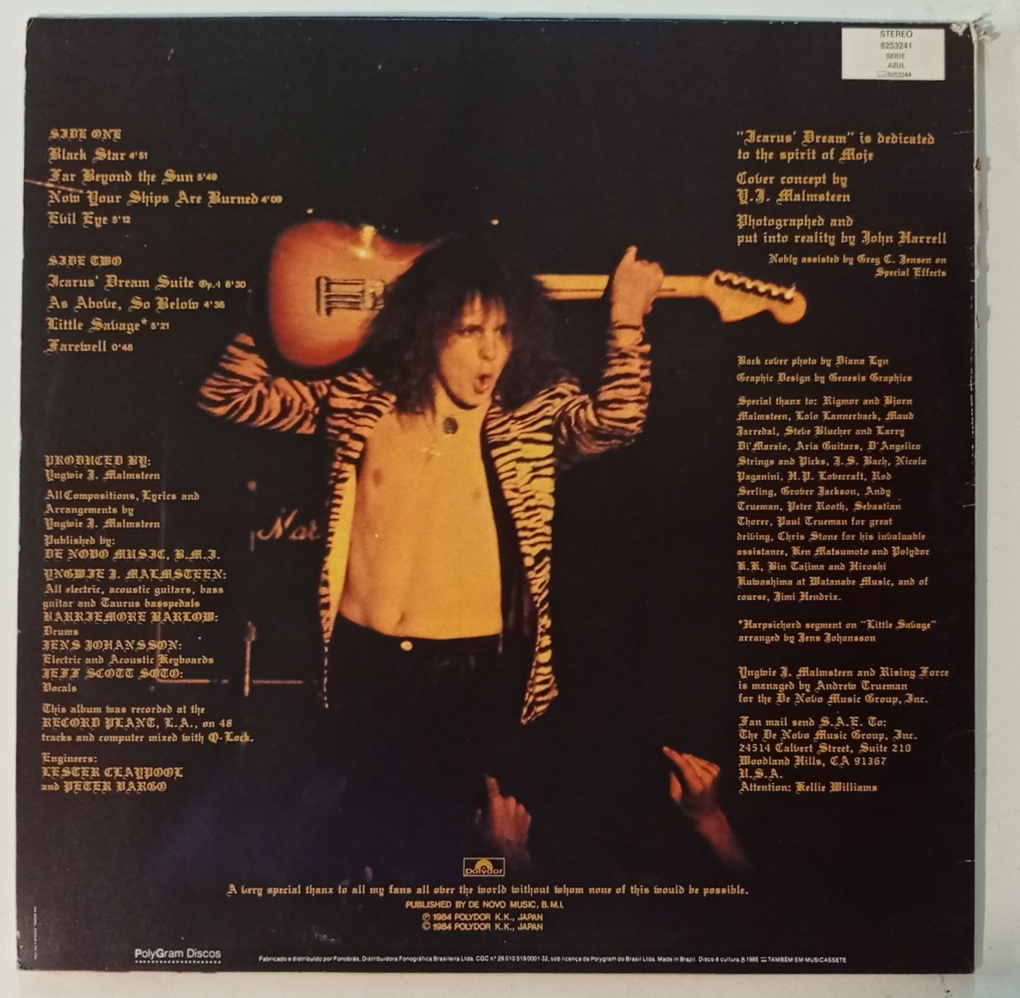 Yngwie J. Malmsteen - Rising Force (LP Nacional - Usado)