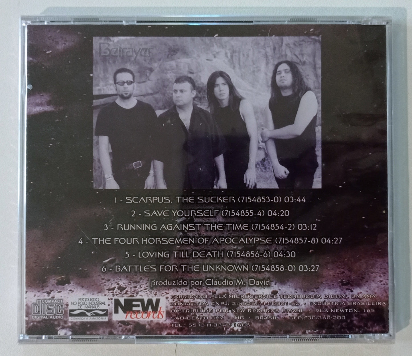 Betrayer - Battles For The Unknown (CD EP Nacional - LACRADO)