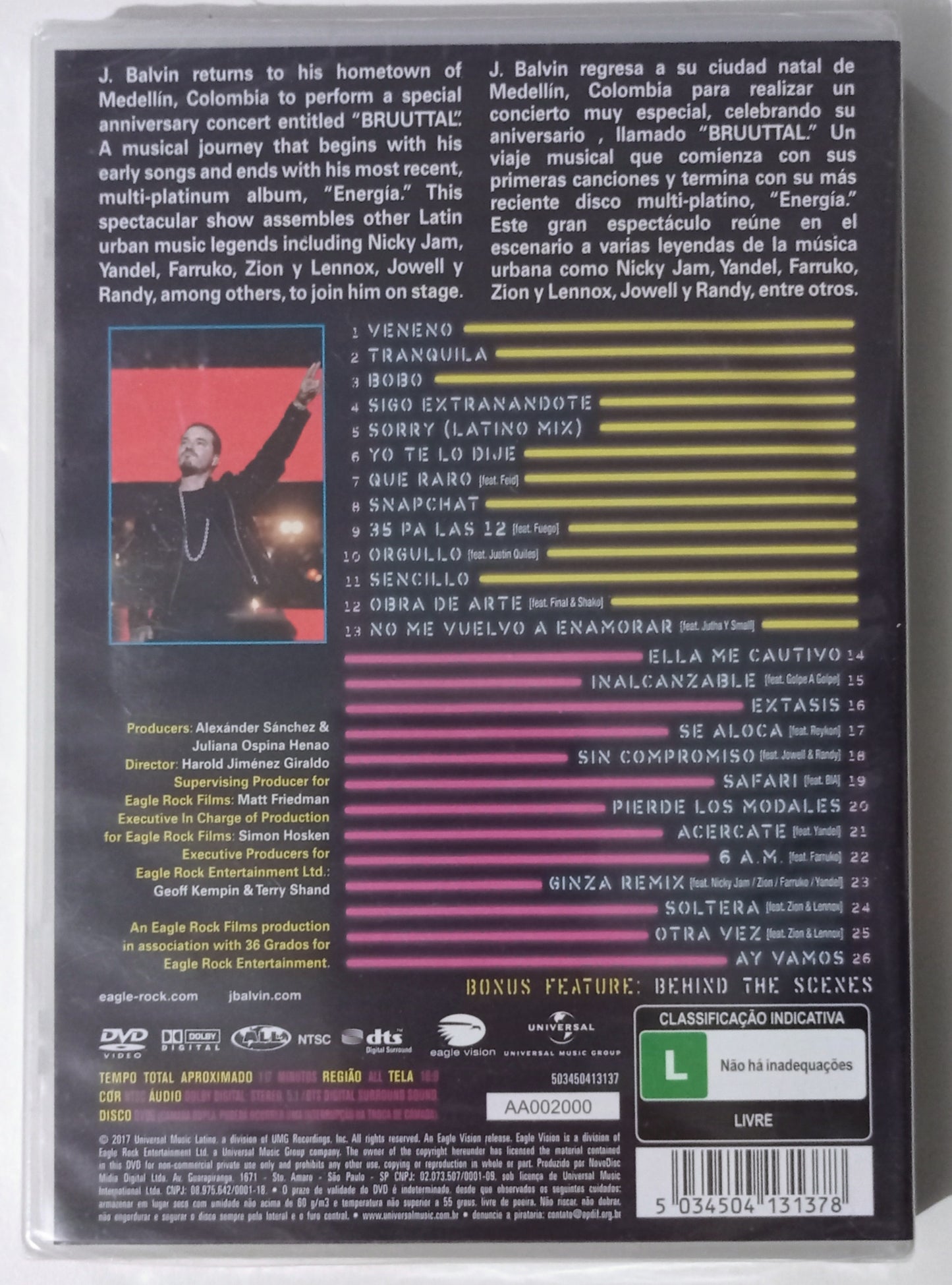 J. Balvin - Bruuttal (DVD Nacional - LACRADO)