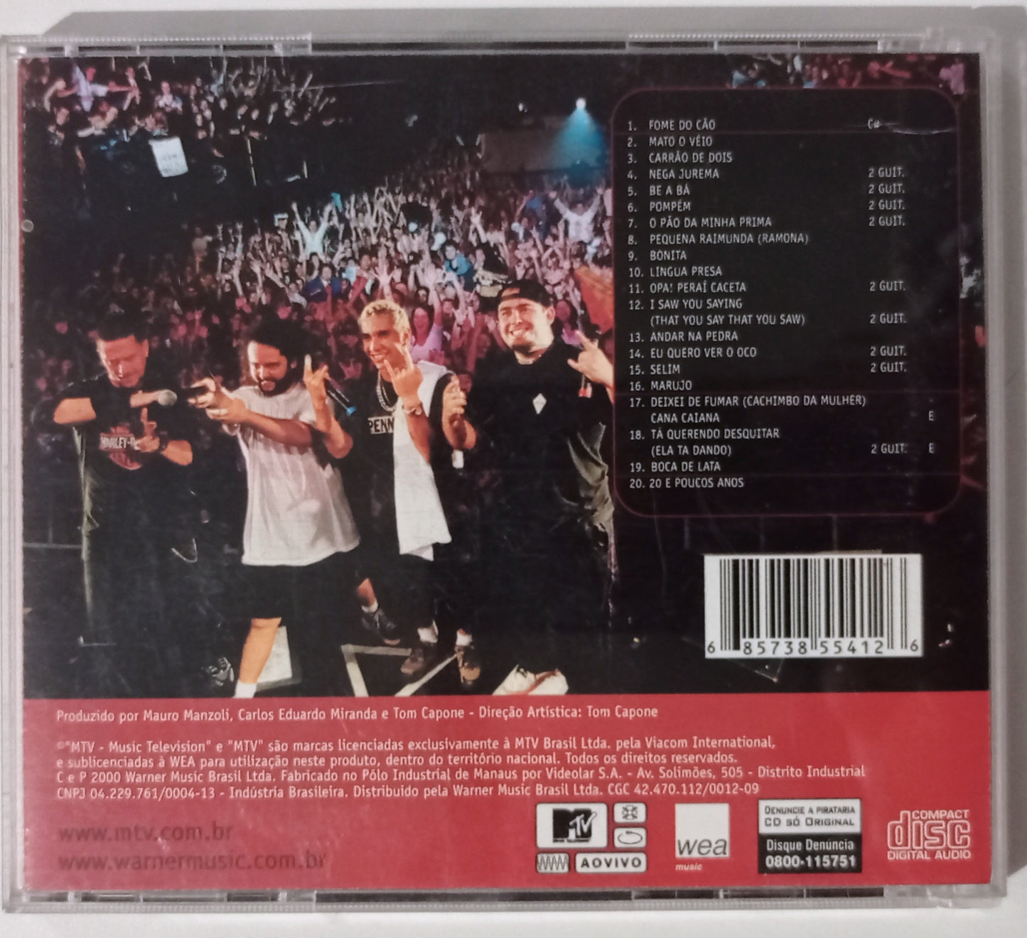 Raimundos - MTV Ao Vivo Volume 01 (CD Nacional - Usado)