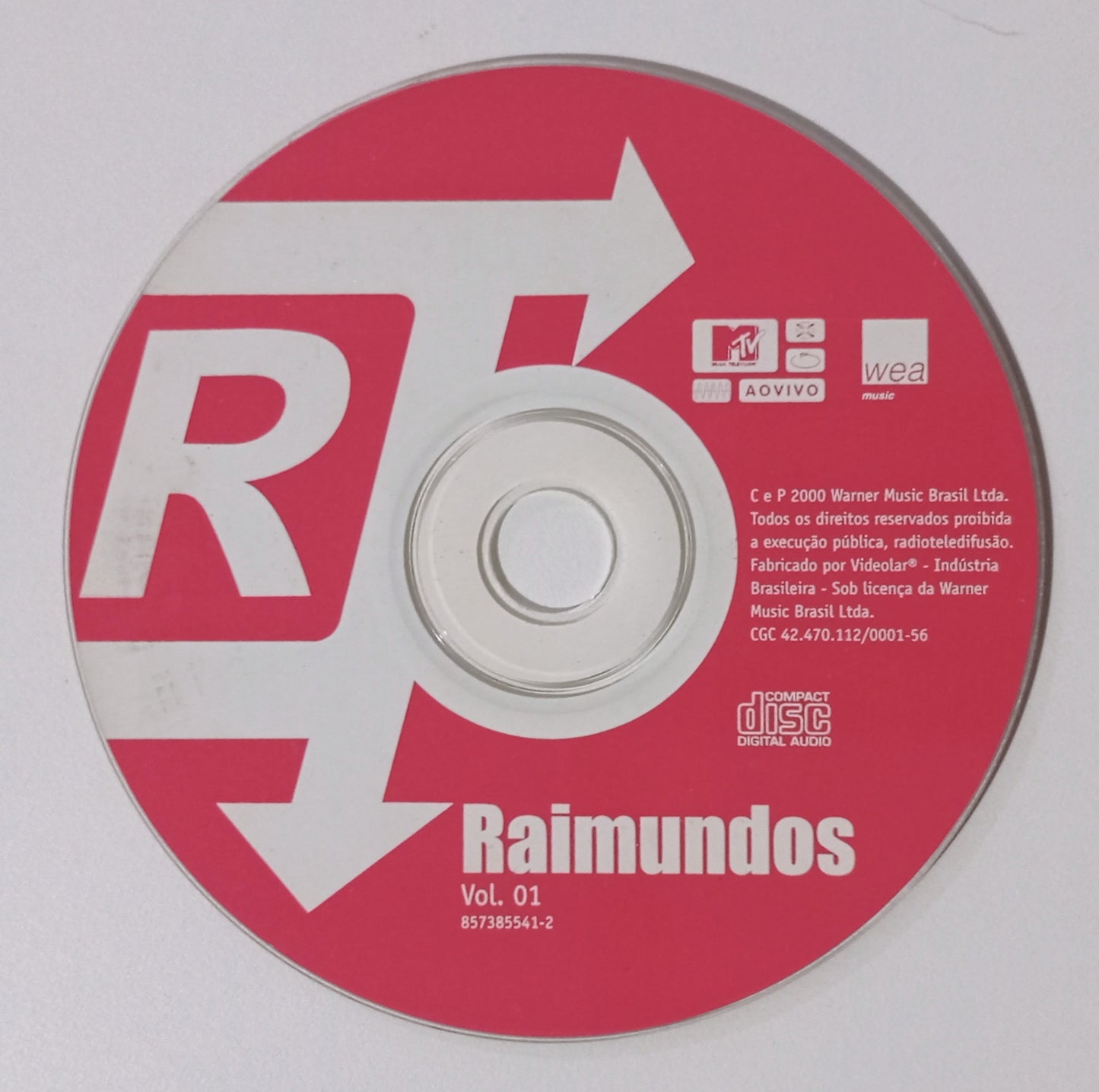 Raimundos - MTV Ao Vivo Volume 01 (CD Nacional - Usado)