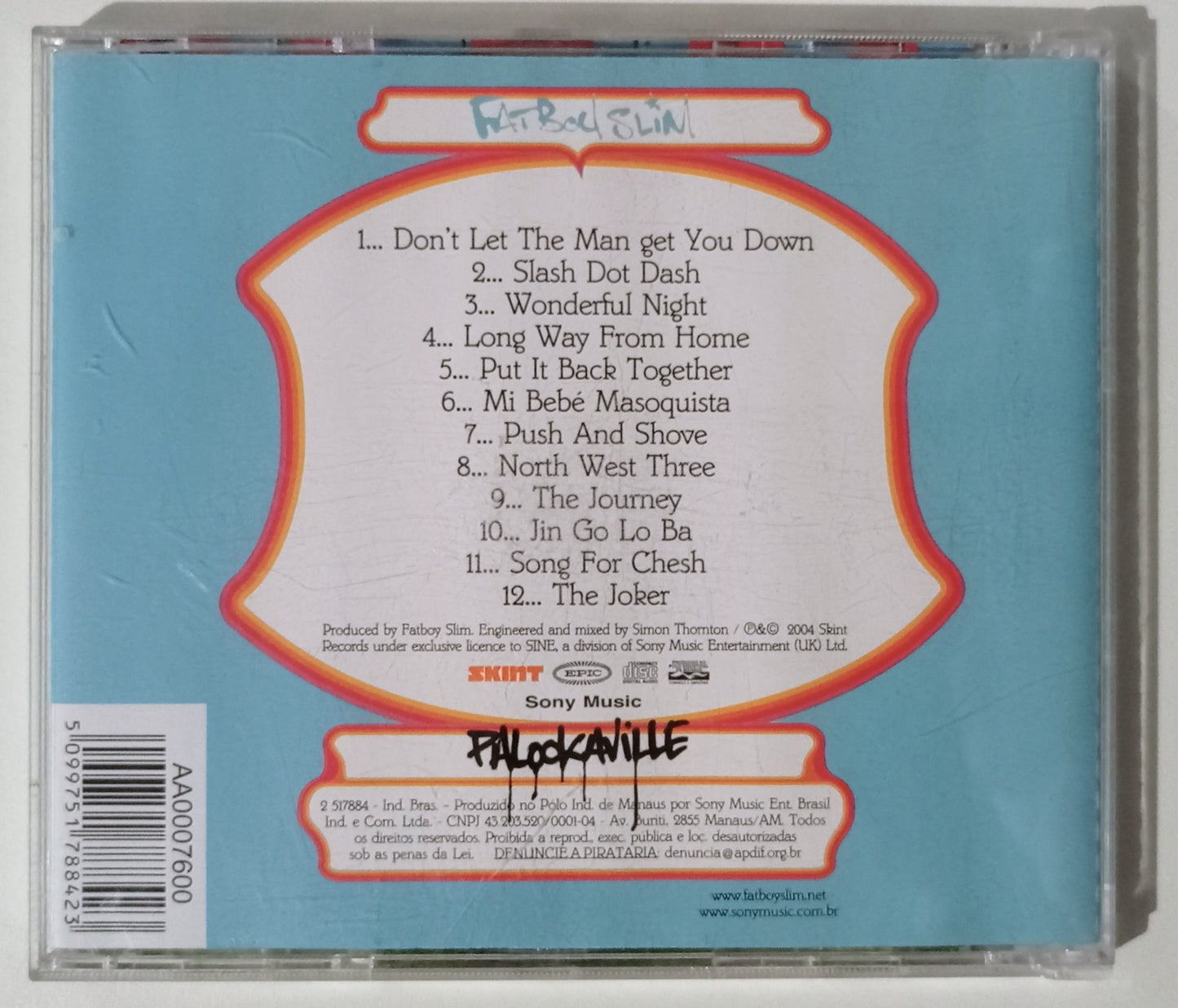 Fat Boy Slim - Palookaville (CD Nacional - Usado)