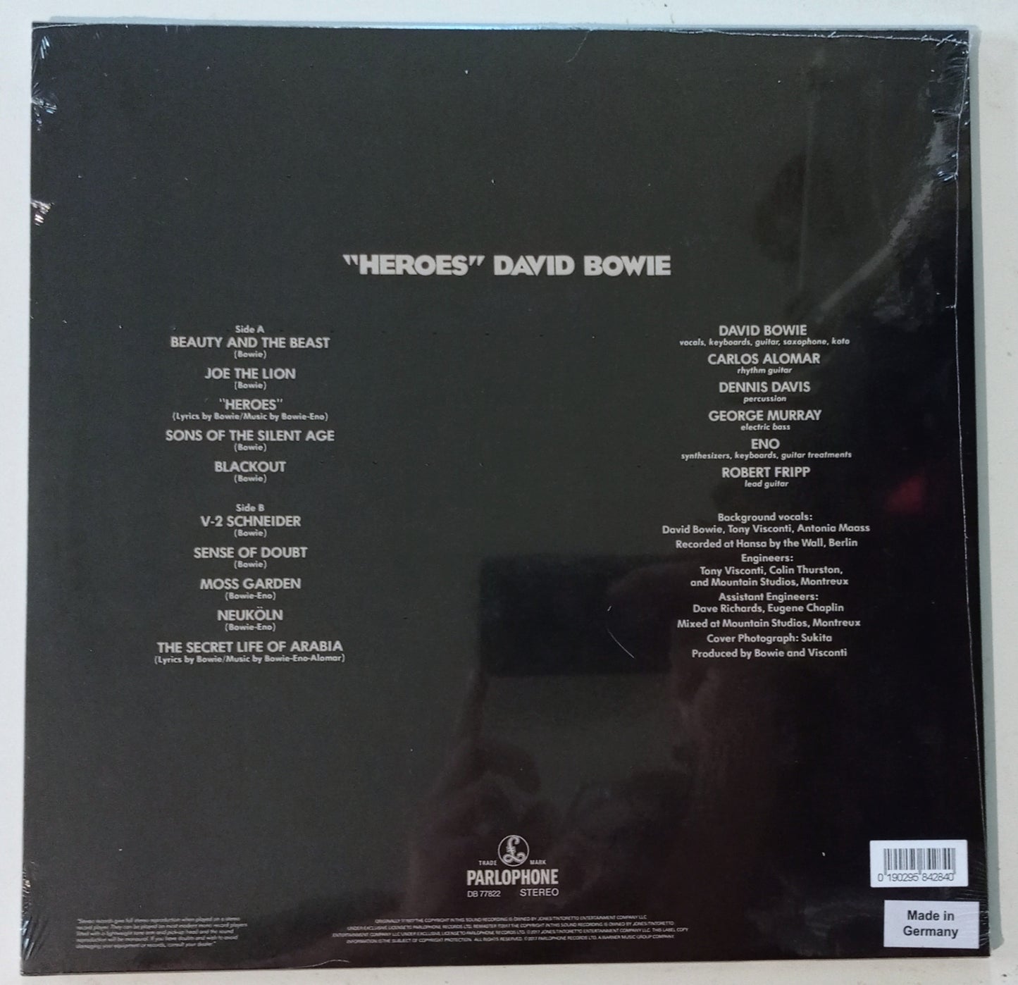 David Bowie - Heroes (LP 180g - Importado Alemanha - LACRADO)