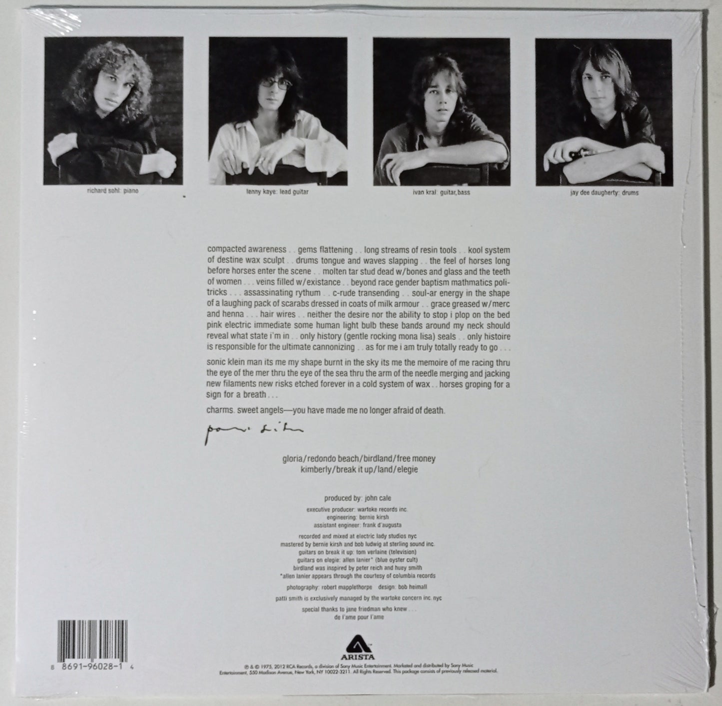 Patti Smith - Horses (LP Importado USA - LACRADO)