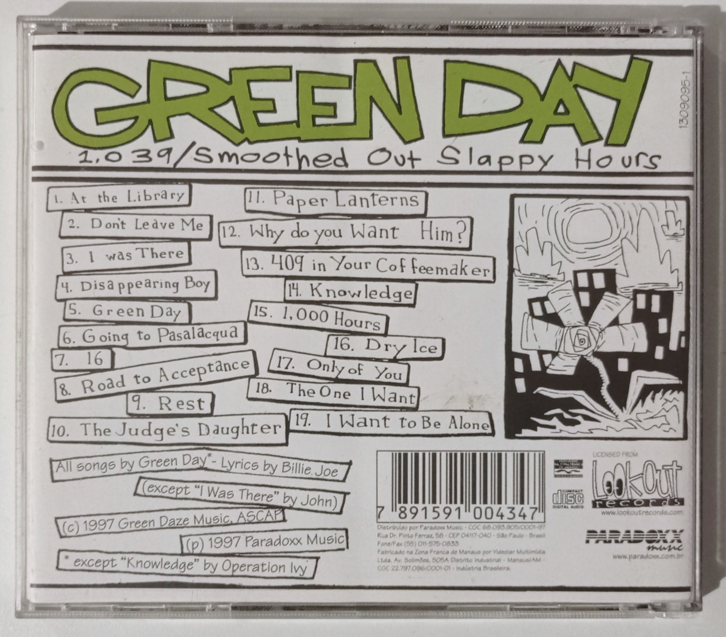 Green Day - 1,039/Smoothed Out Slappy Hours (CD Nacional - Usado)