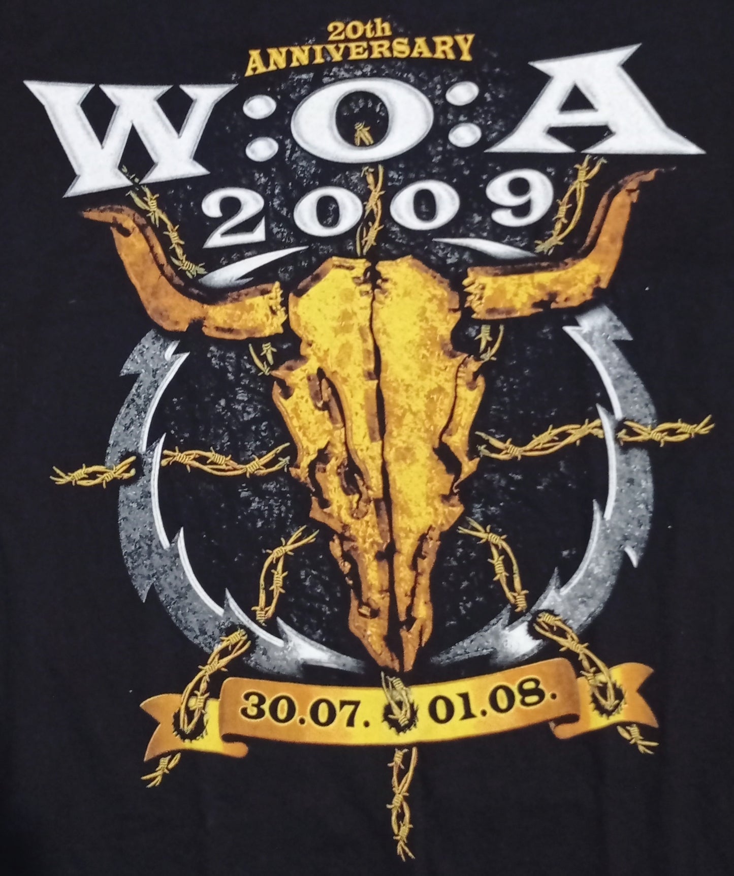 T-Shirt Wacken Open Air 2009 (Comemorativa 20 anos do Wacken - Importada Alemanha - NOVA)