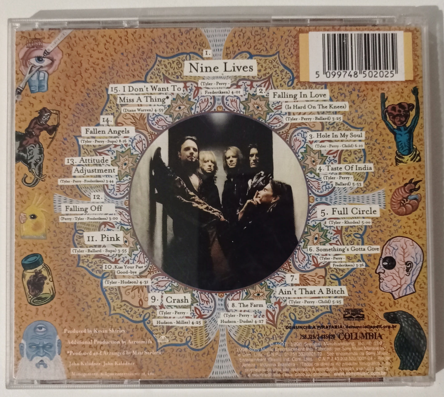 Aerosmith - Nine Lives (CD Nacional - Usado)