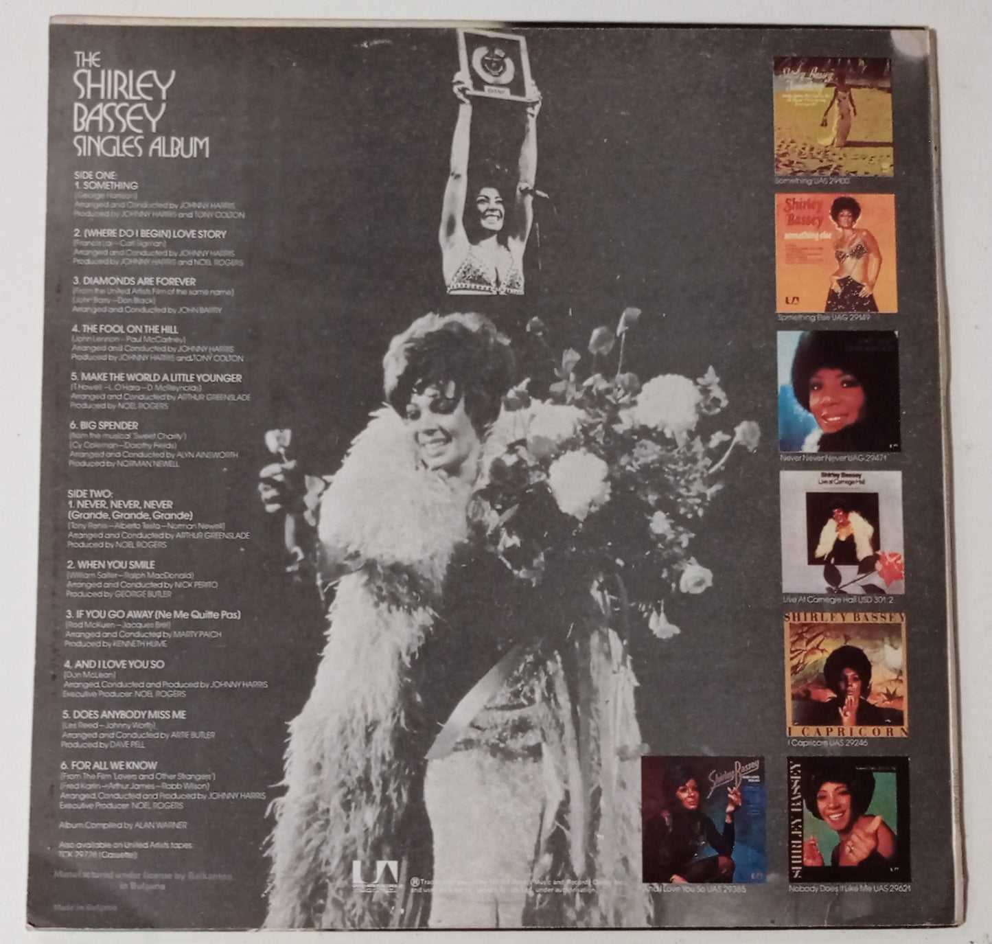 Shirley Bassey - The Shirley Bassey Singles Album (LP Importado Bulgaria - Usado)