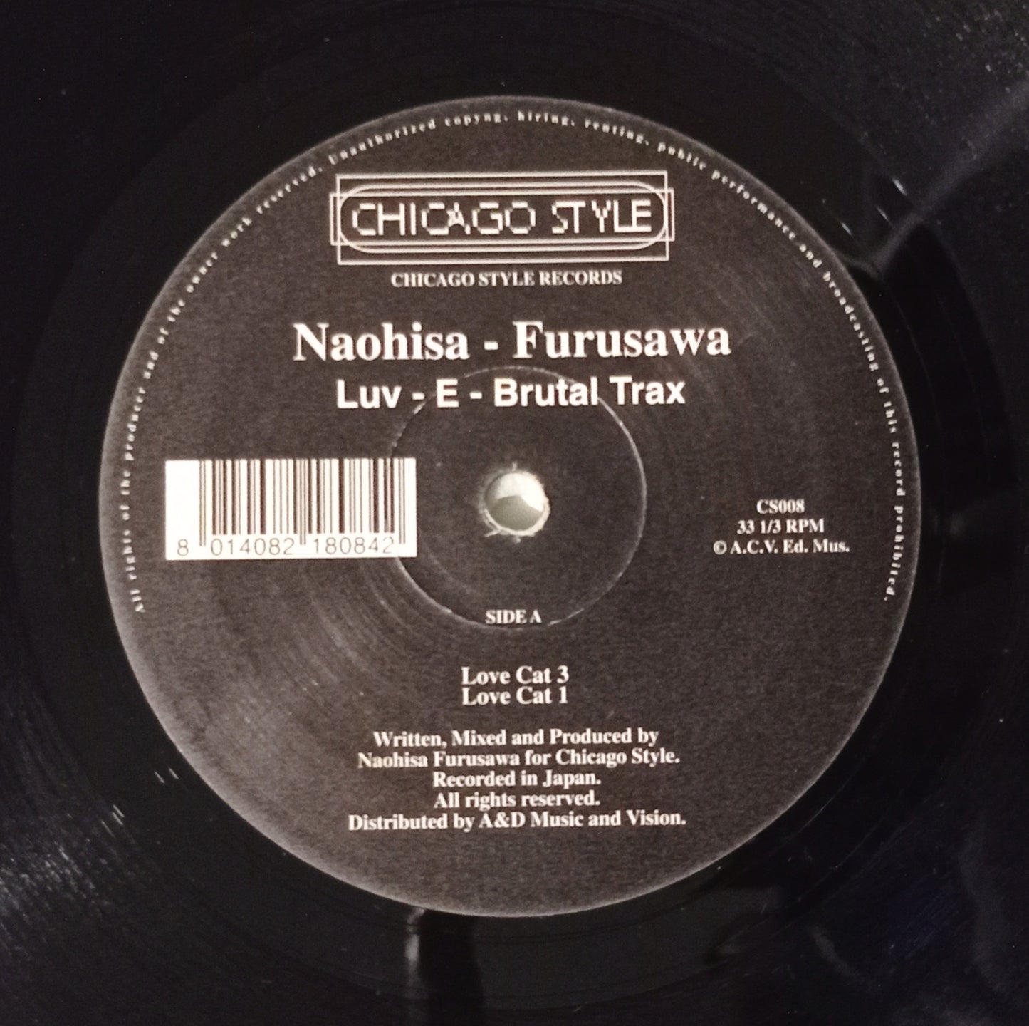 Naohisa - Furusawa - Luv - E - Brutal Trax (Vinyl 12" - Importado Itália - USADO)