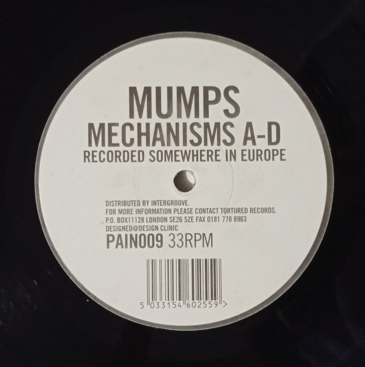 Mumps - Mechanisms A-D (Vinyl 12" - Importado Inglaterra - USADO)