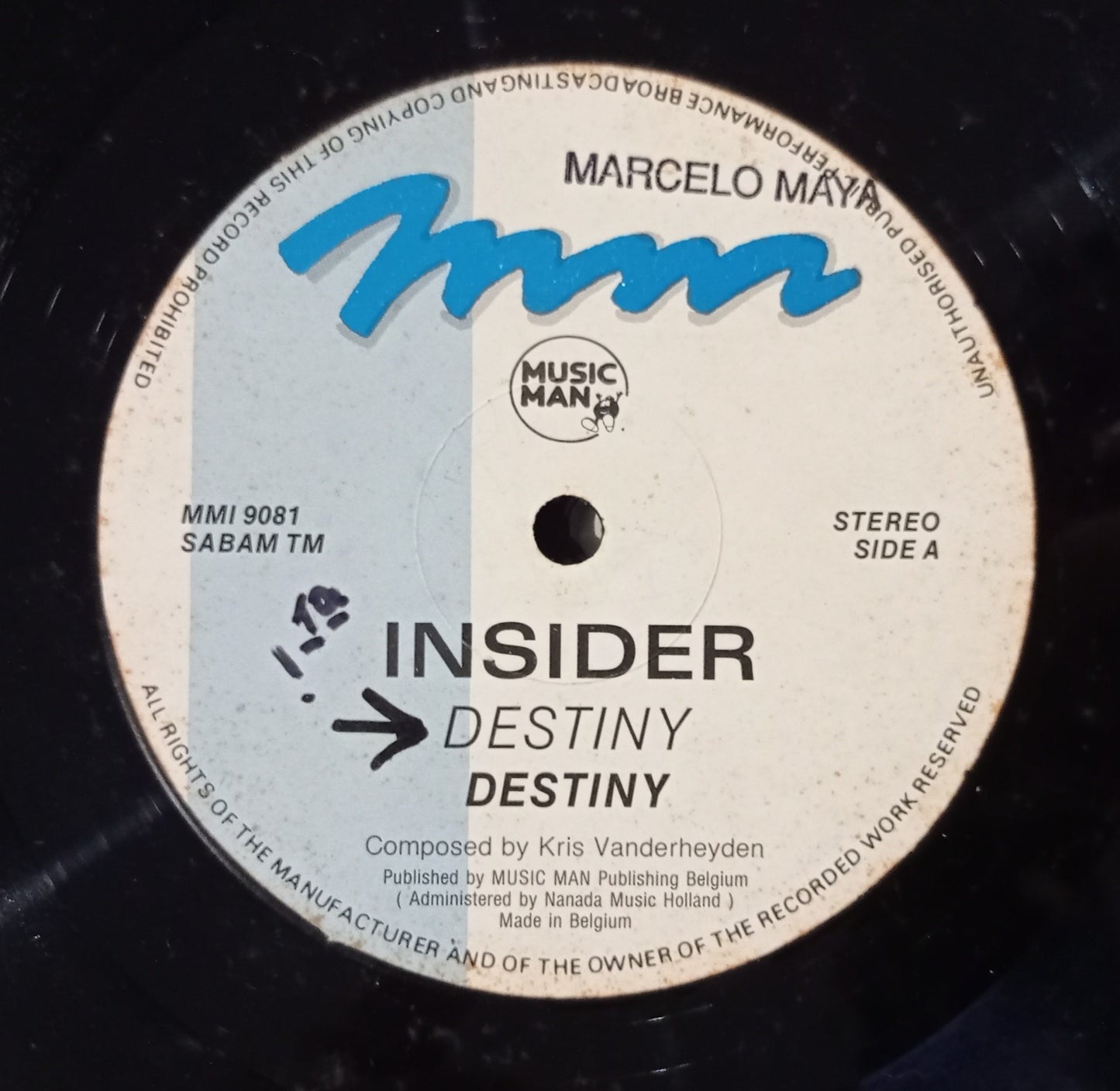 Insider - Destiny (Vinyl 12" - Importado Bélgica - USADO)