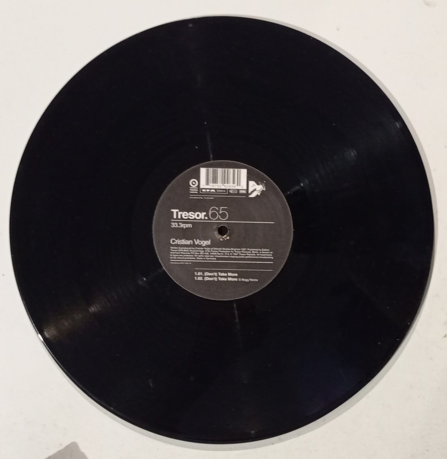 Cristian Vogel - (Don't) Take More (Vinyl 12" - Importado Alemanha - USADO)