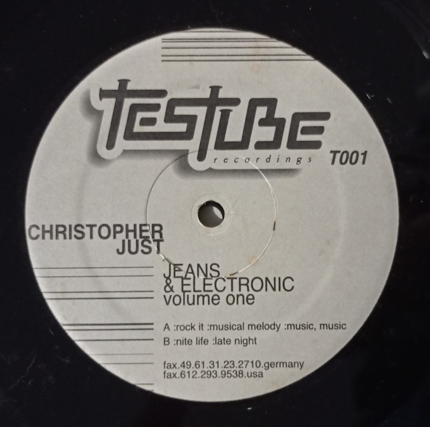 Christopher Just - Jeans & Electronic Volume One (Vinyl 12" - Importado USA - USADO)