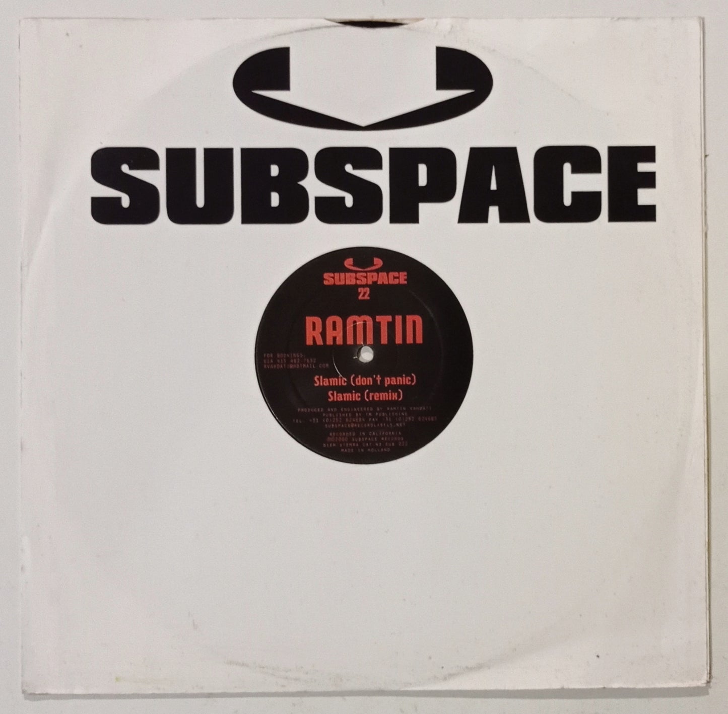 Ramtin - Slamic (Vinyl 12" - Importado Holanda - USADO)